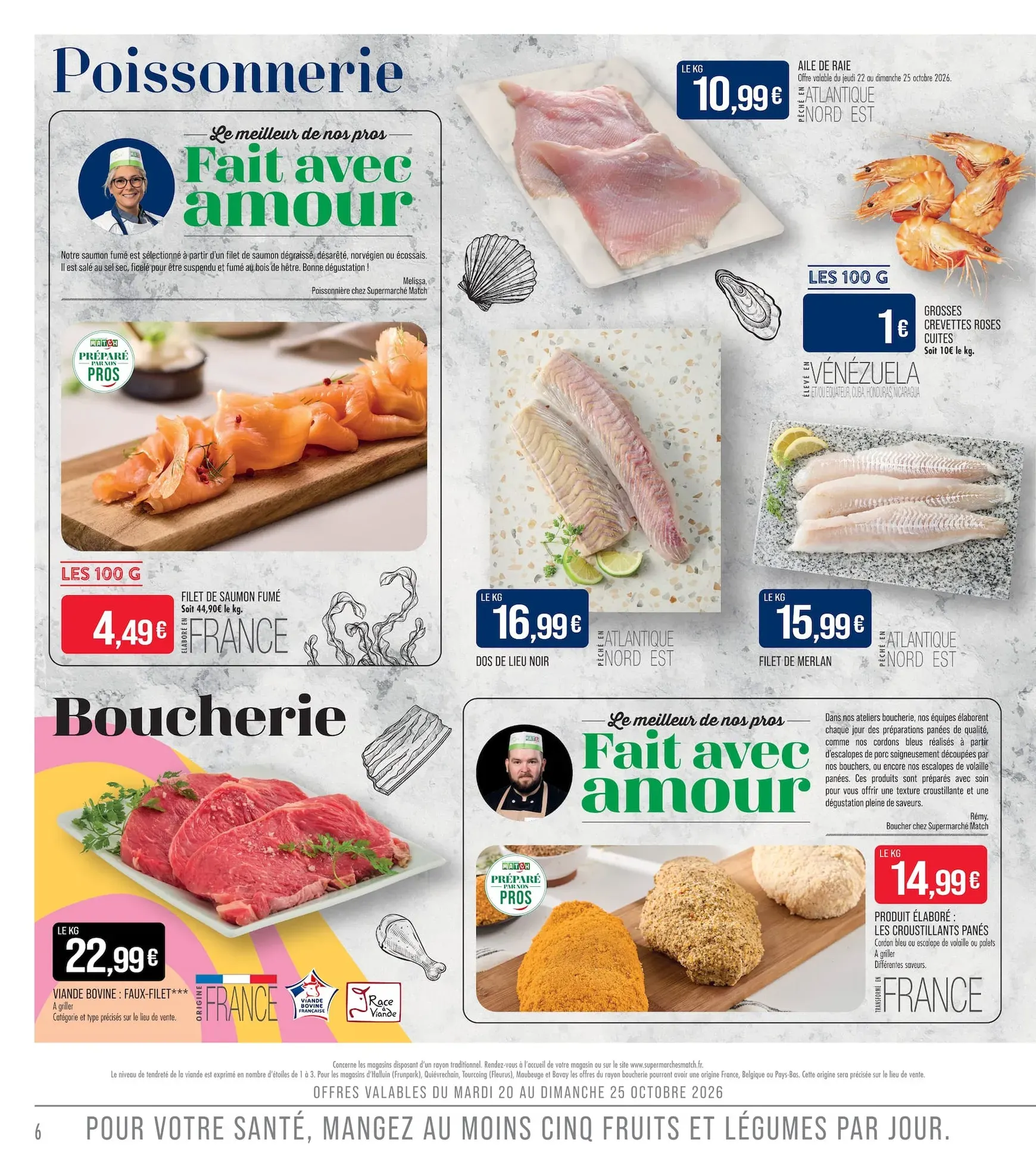 Current Match - La Match Mania leaflet valid from du mardi 20/10/2026 to du dimanche 01/11/2026 du 20 octobre au 1 novembre 2026 - Catalogue page 6