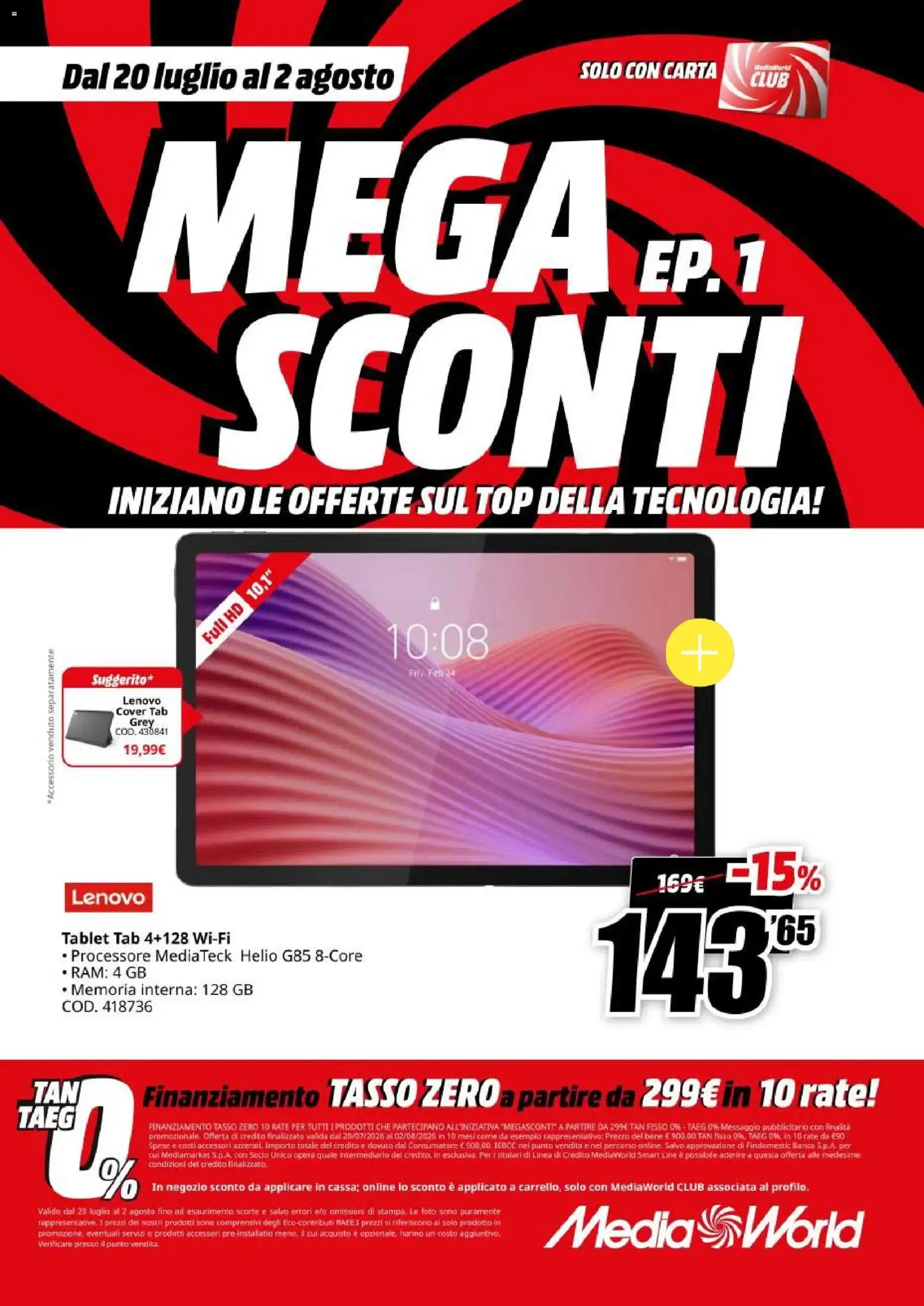 Nuovo Media World volantino Sconti dal 20/07/2026 > offerte anteprima 🛍️ da 20 luglio a 2 agosto di 2026 - Pagina del volantino 14