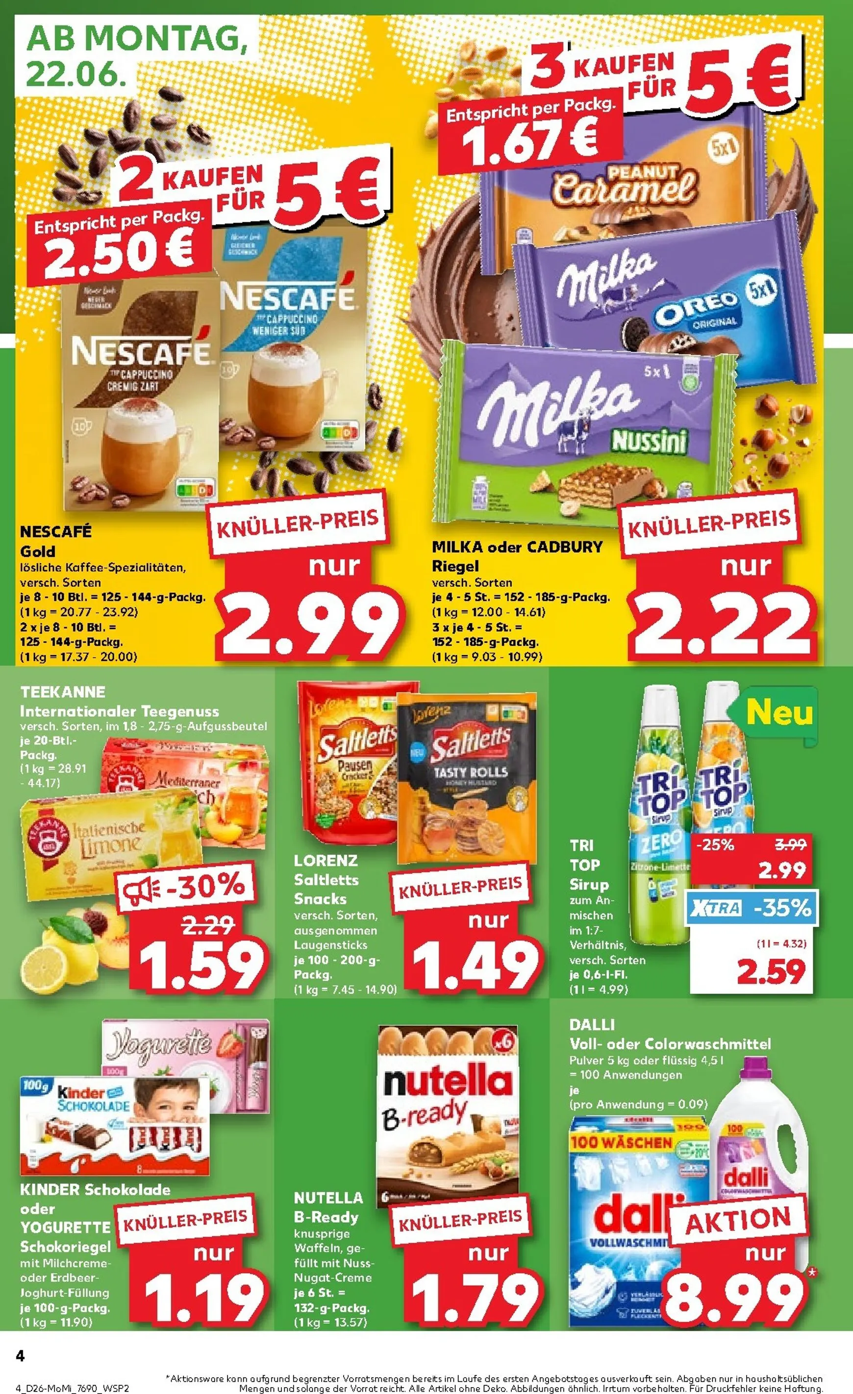 Kaufland - Angebote ab Montag Prospekt – von Montag 22.06.2026 bis Mittwoch 24.06.2026 von 22. Juni bis 24. Juni 2026 - Prospekt seite 4