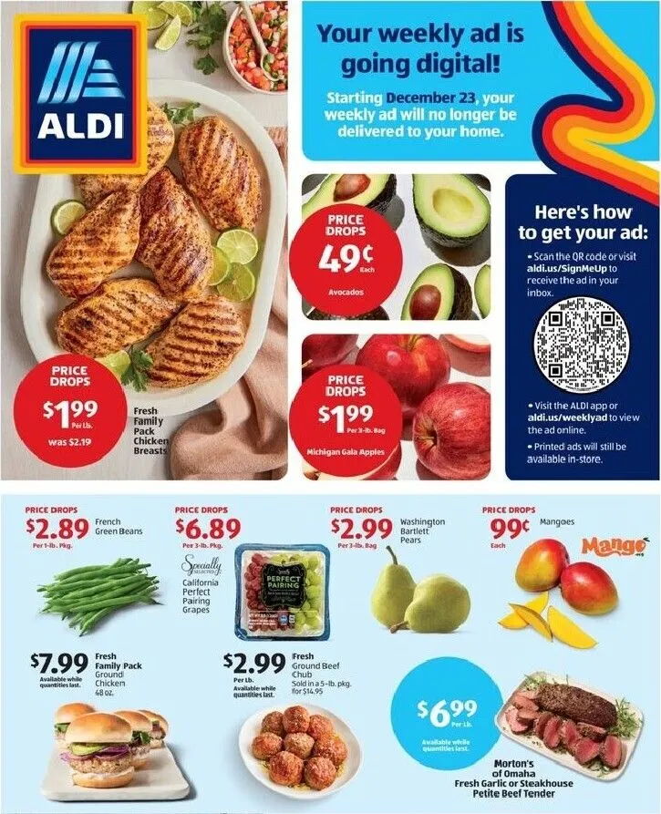 Weekly ad ALDI Weekly Ad: Going Digital from December 23 to November 3 2026 - Page 1