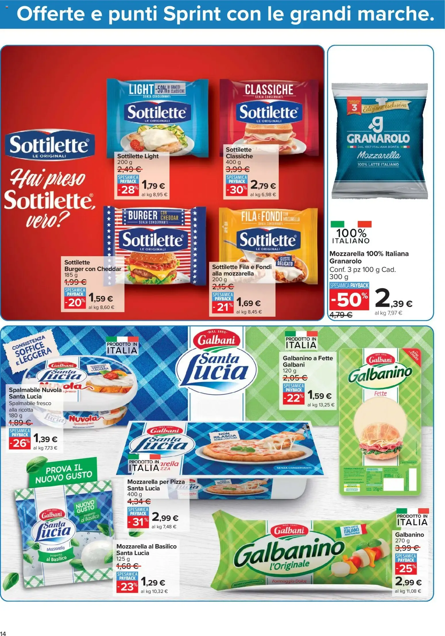 Nuovo Carrefour volantino Market - Punti Sprint Payback dal 15/09/2026 > offerte anteprima 🛍️ da 15 settembre a 28 settembre di 2026 - Pagina del volantino 14