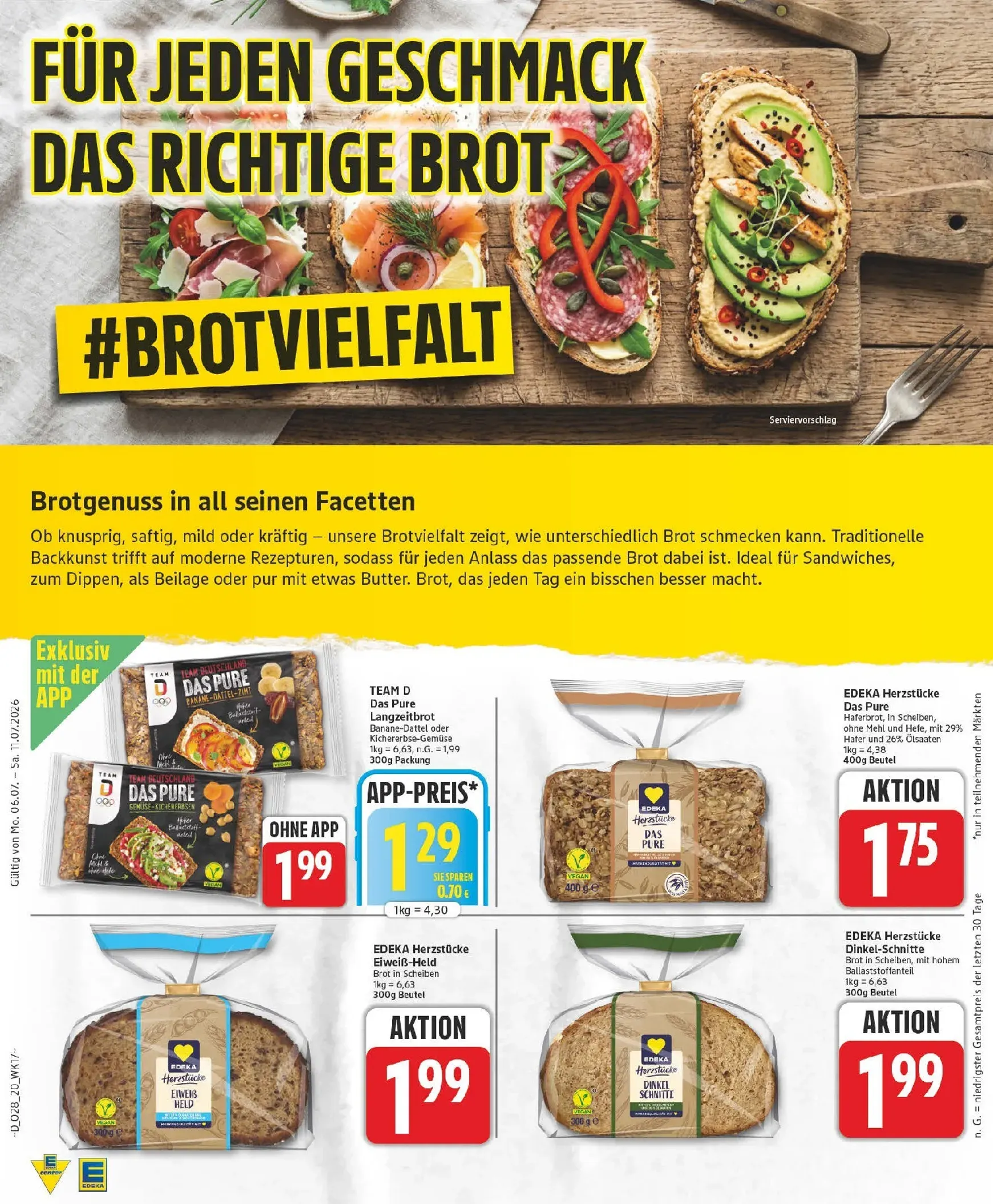 Edeka Prospekt – von Montag 06.07.2026 bis Samstag 11.07.2026 von 6. Juli bis 11. Juli 2026 - Prospekt seite 20