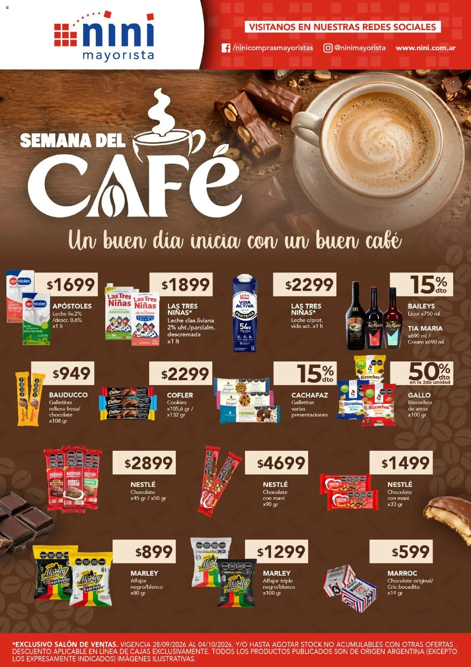 Ofertas de NINI Mayorista - Semana del Café del 28/09/2026 - 04/10/2026 1 de octubre al 4 de octubre 2026 - Página 3 del catálogo