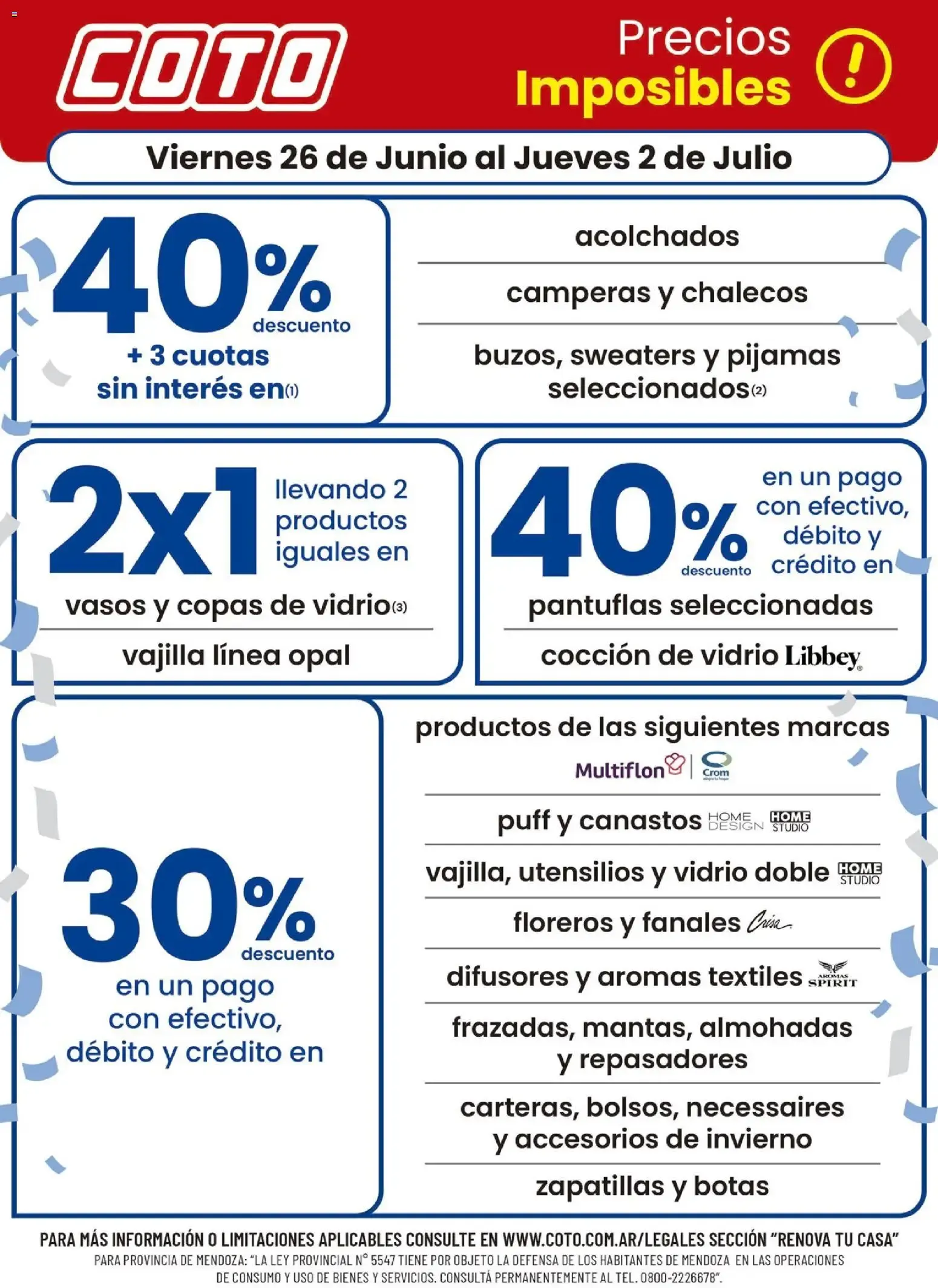 Ofertas de Coto - Precios Imposibles 26 de junio al 2 de julio 2026 - Página 1 del catálogo