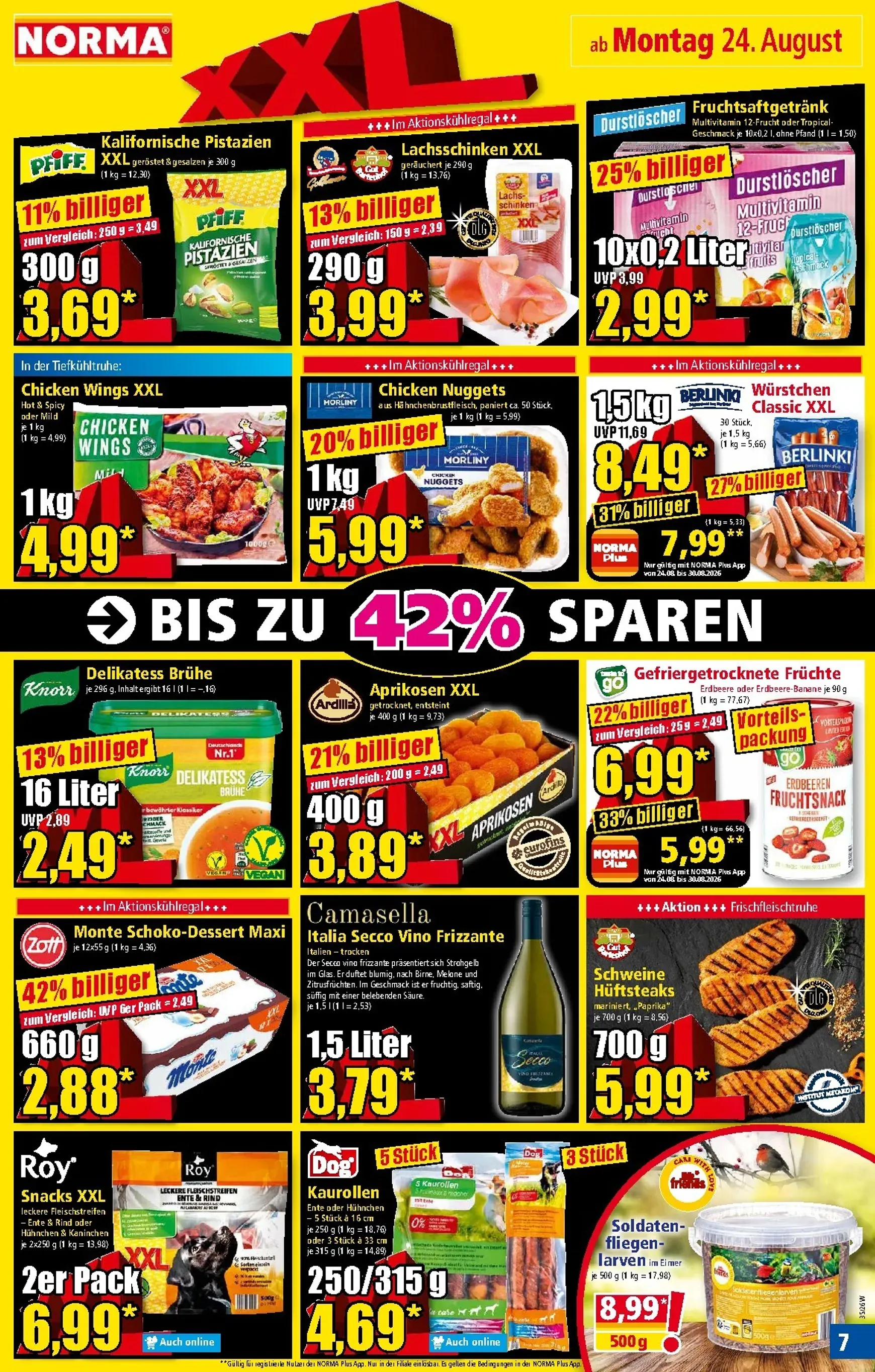 Norma Prospekt – von Montag 24.08.2026 bis Samstag 29.08.2026 von 24. August bis 29. August 2026 - Prospekt seite 7