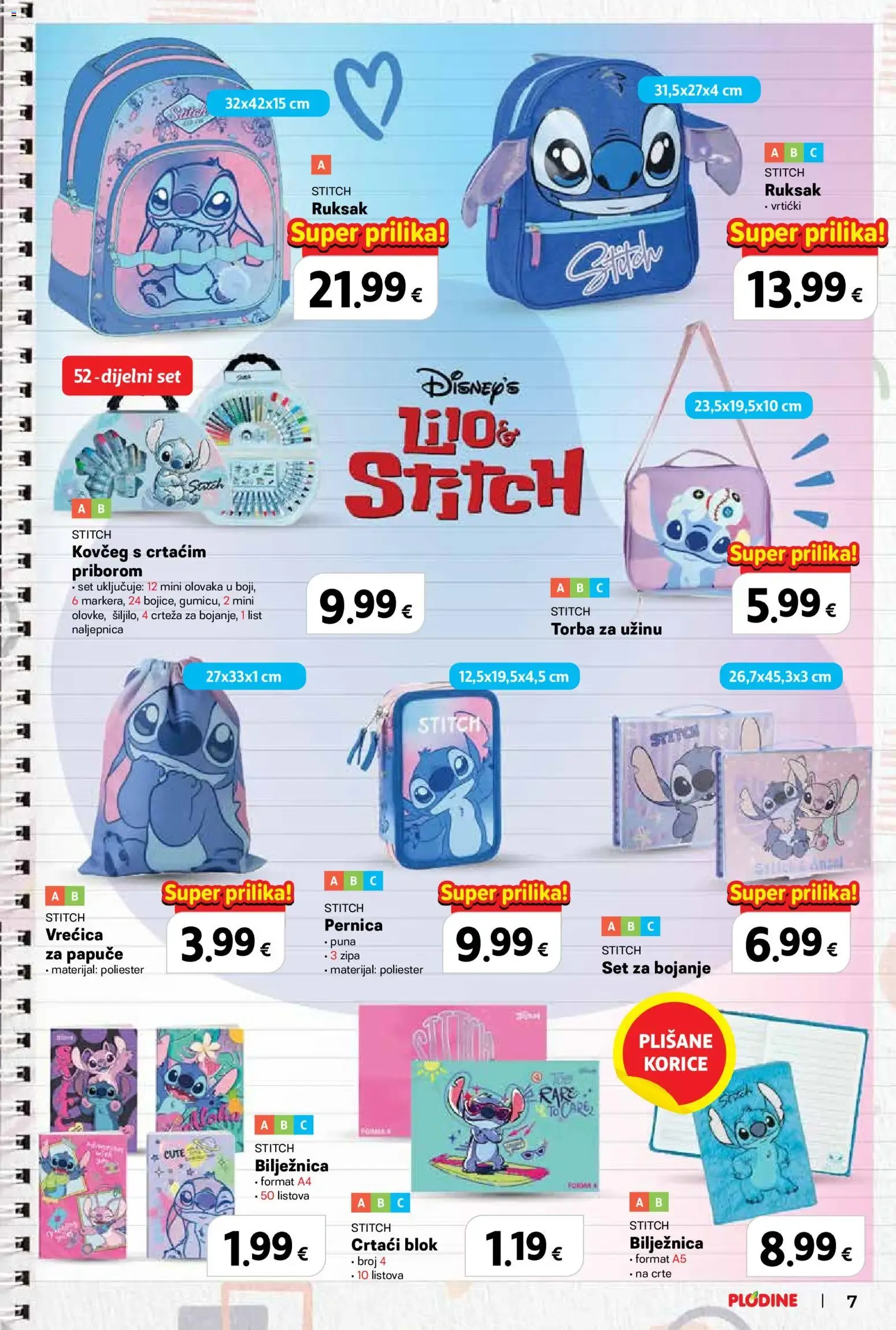 Katalog Plodine: Spremni za školu, uz velike uštede! od 13. kolovoza do 23. rujna 2026. - Pregled Stranica 7
