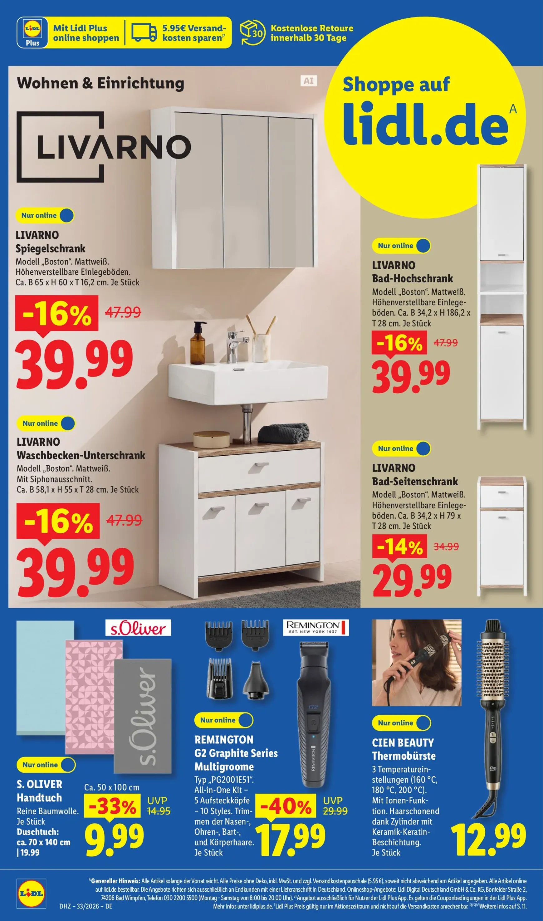 Lidl - Angebot der Woche Prospekt nächste Woche – von Montag 10.08.2026 bis Samstag 15.08.2026 von 10. August bis 16. August 2026 - Prospekt seite 20