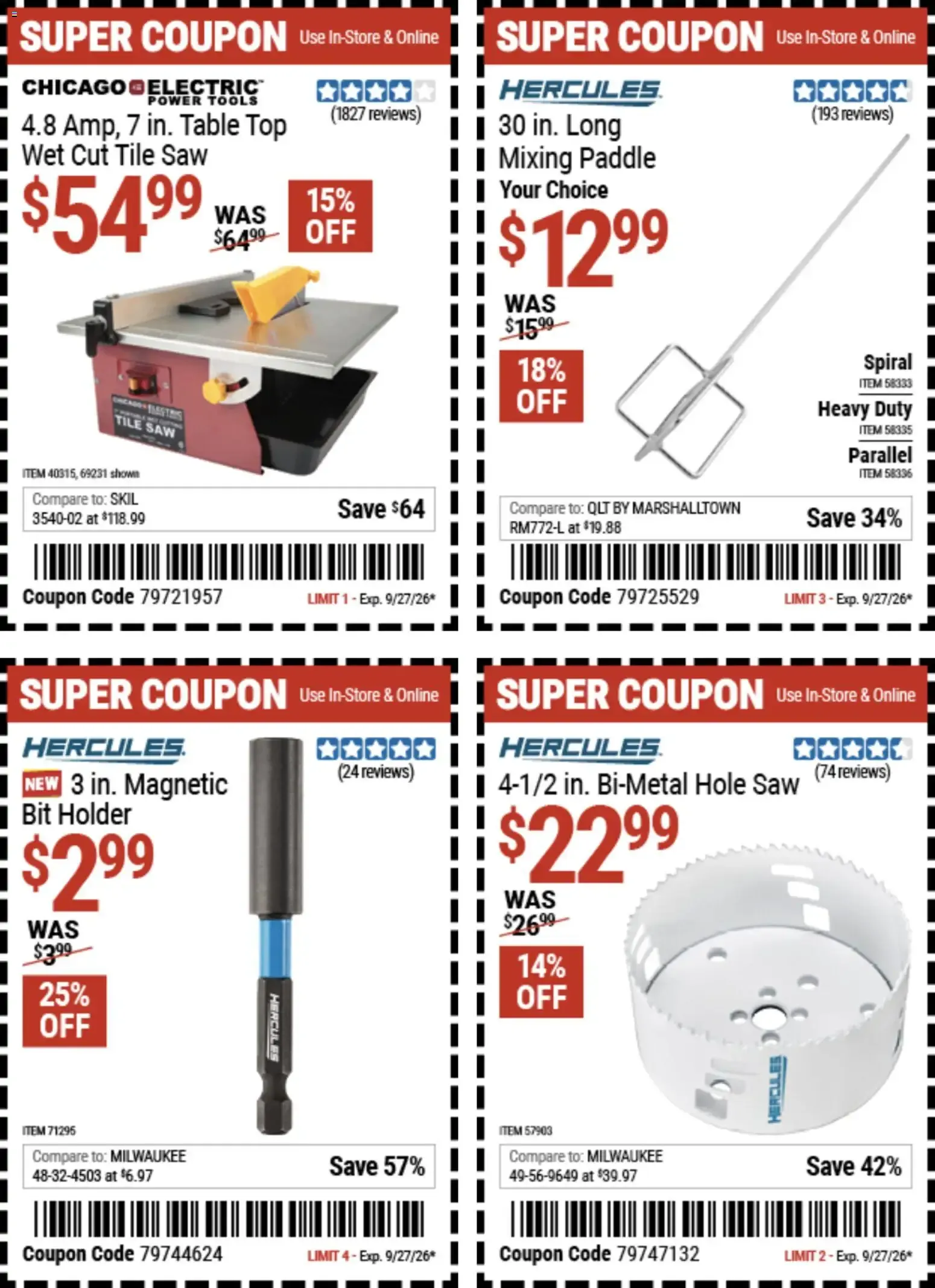 Weekly ad Harbor Freight Weekly Ad (09/14 - 09/27 2026) - Flyer from September 14 to September 27 2026 - Page 18