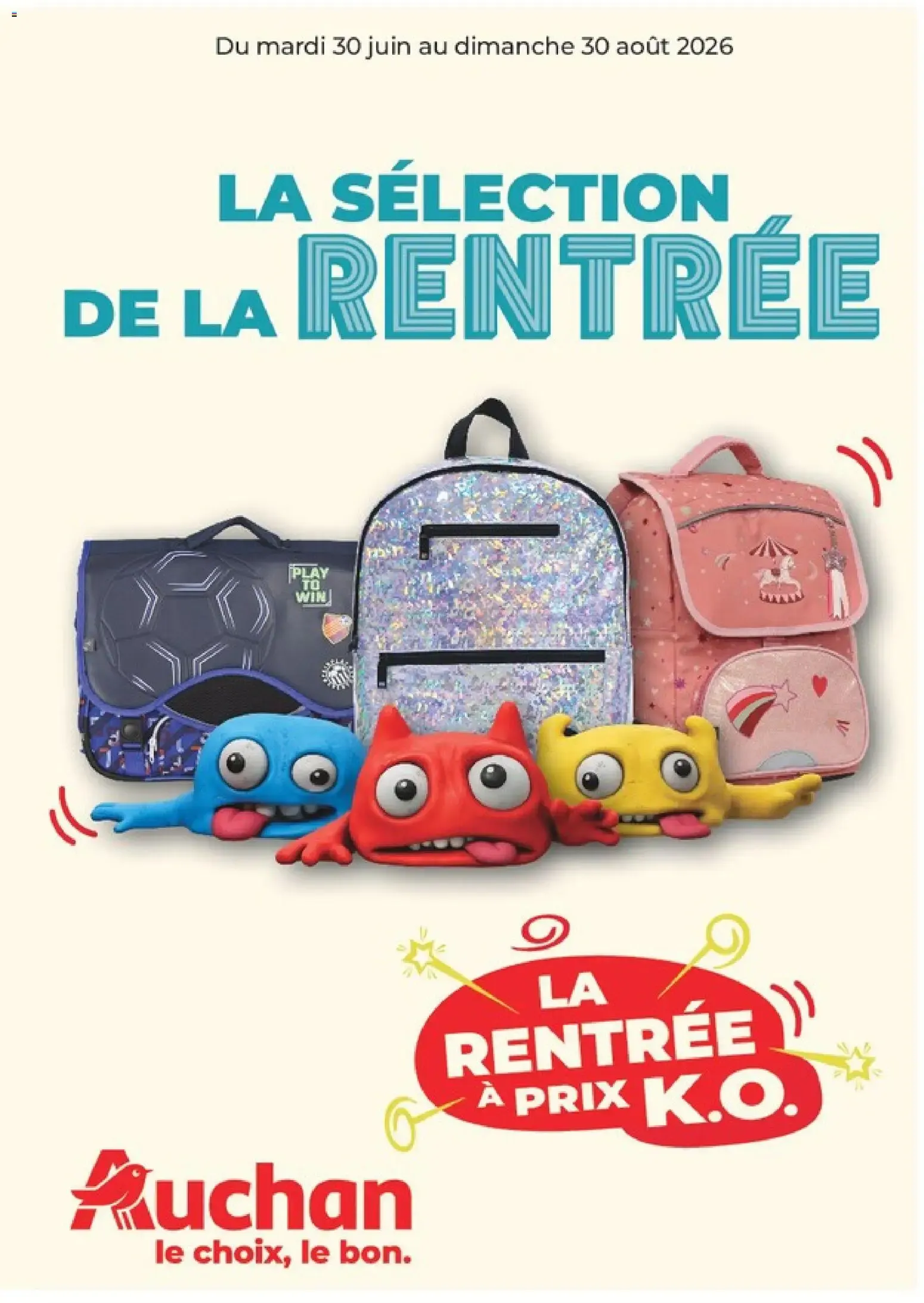 Auchan: La Sélection de la Rentrée du 30 juin au 30 août 2026 - Catalogue page 1