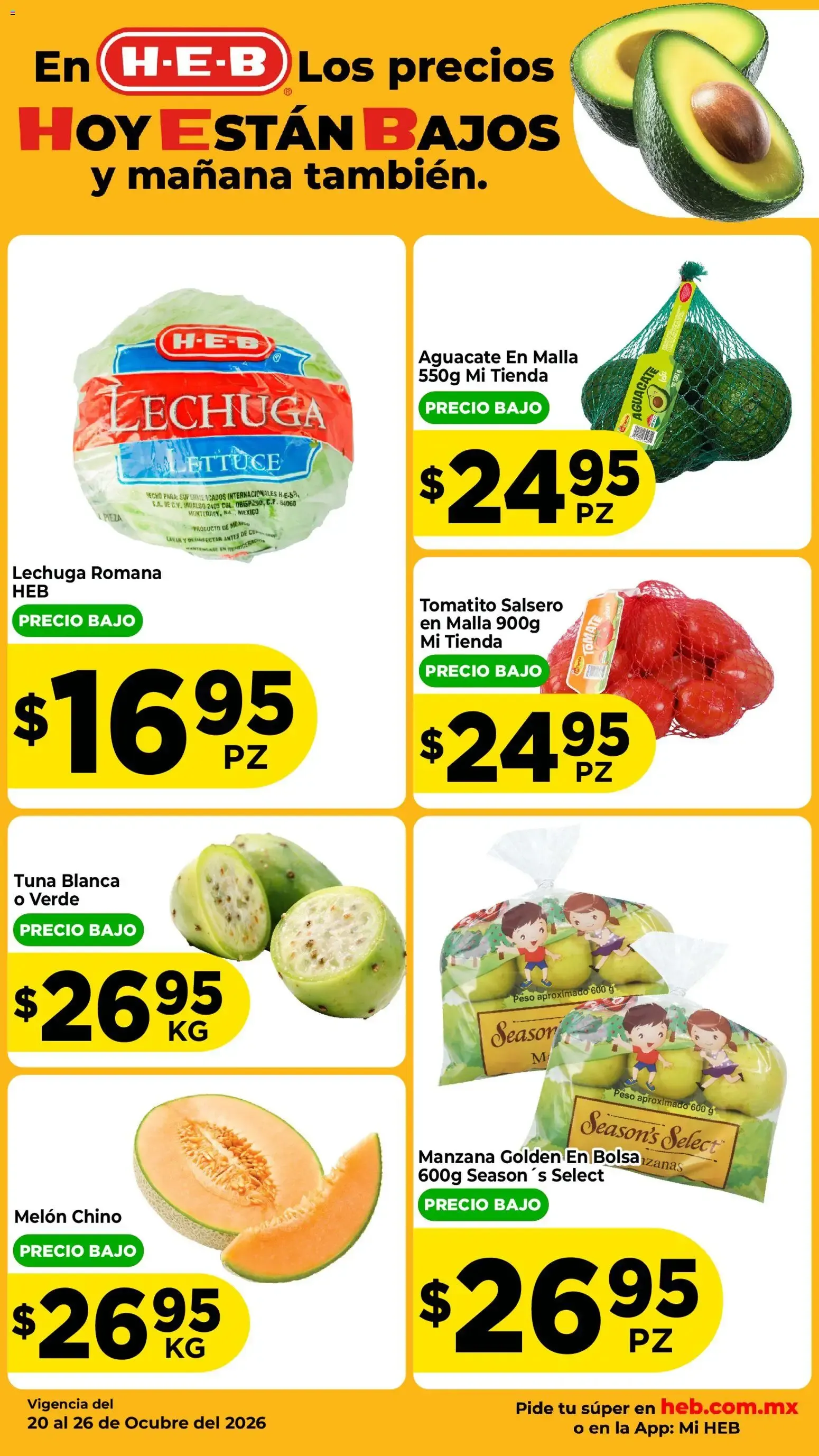 Catálogo de En H-E-B Los precios HOY ESTÁN BAJOS y mañana también. 20 de octubre al 22 de octubre 2026 - Pagina 2