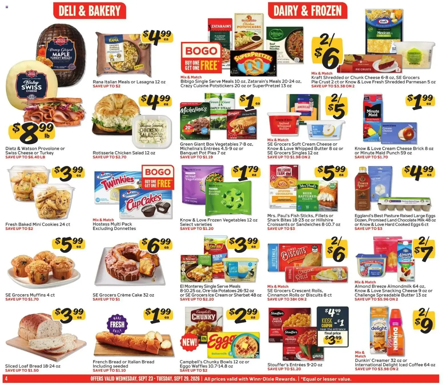 Weekly ad Winn Dixie Weekly Ad (09/23 - 09/29 2026) - Flyer from September 23 to September 29 2026 - Page 4