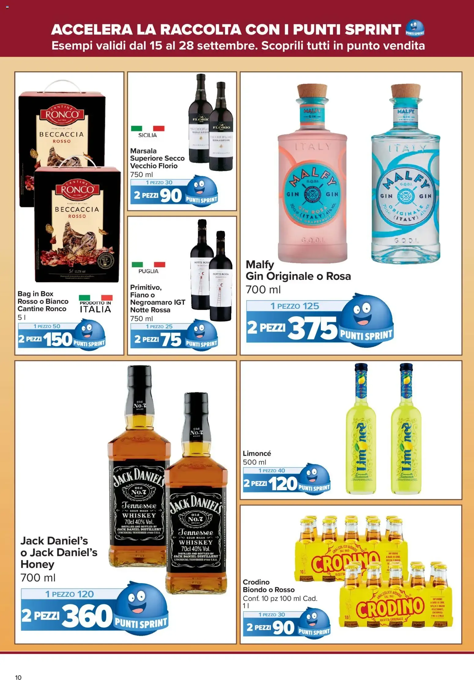 Nuovo Carrefour volantino Market - Punti Sprint Payback dal 15/09/2026 > offerte anteprima 🛍️ da 15 settembre a 28 settembre di 2026 - Pagina del volantino 10