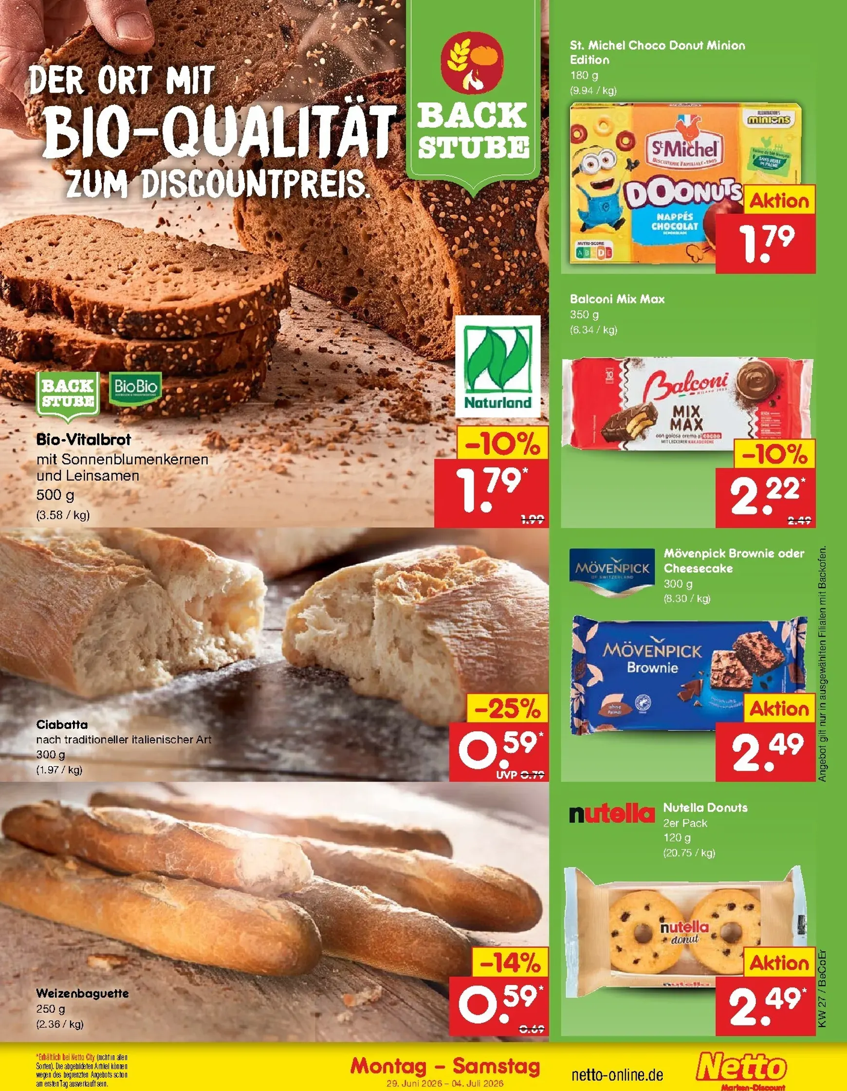 Netto Marken Discount - Wochenangebote Prospekt – von Montag 29.06.2026 bis Samstag 04.07.2026 von 29. Juni bis 4. Juli 2026 - Prospekt seite 16