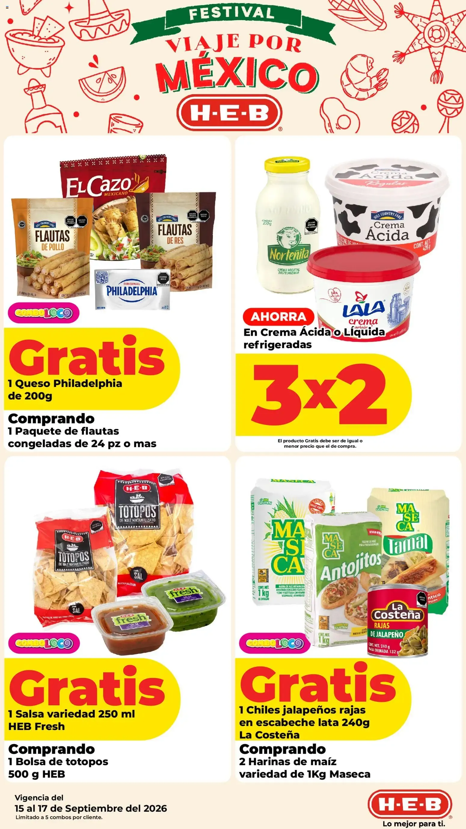 Catálogo de H-E-B folleto Los precios hoy están bajos (15/09/2026 - 17/09/2026) - catálogo en línea 15 de septiembre al 17 de septiembre 2026 - Pagina 5