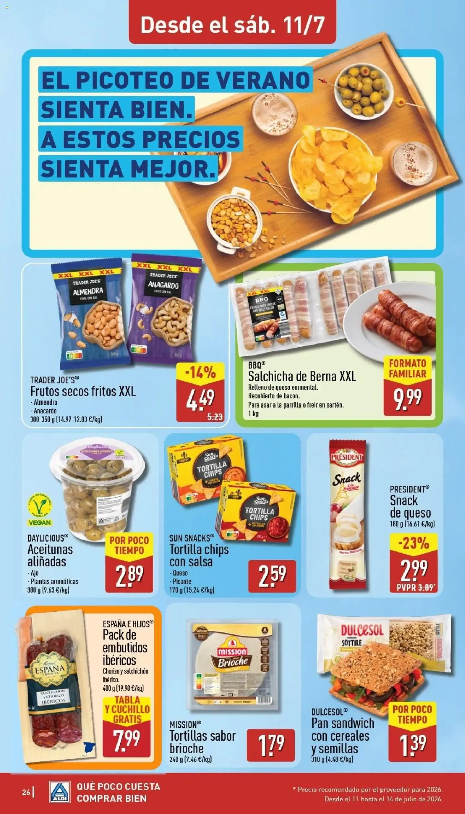 Catálogo de Aldi: Un Baño de Frescura al Mejor Precio 6 de julio al 12 de julio 2026 - Página 26