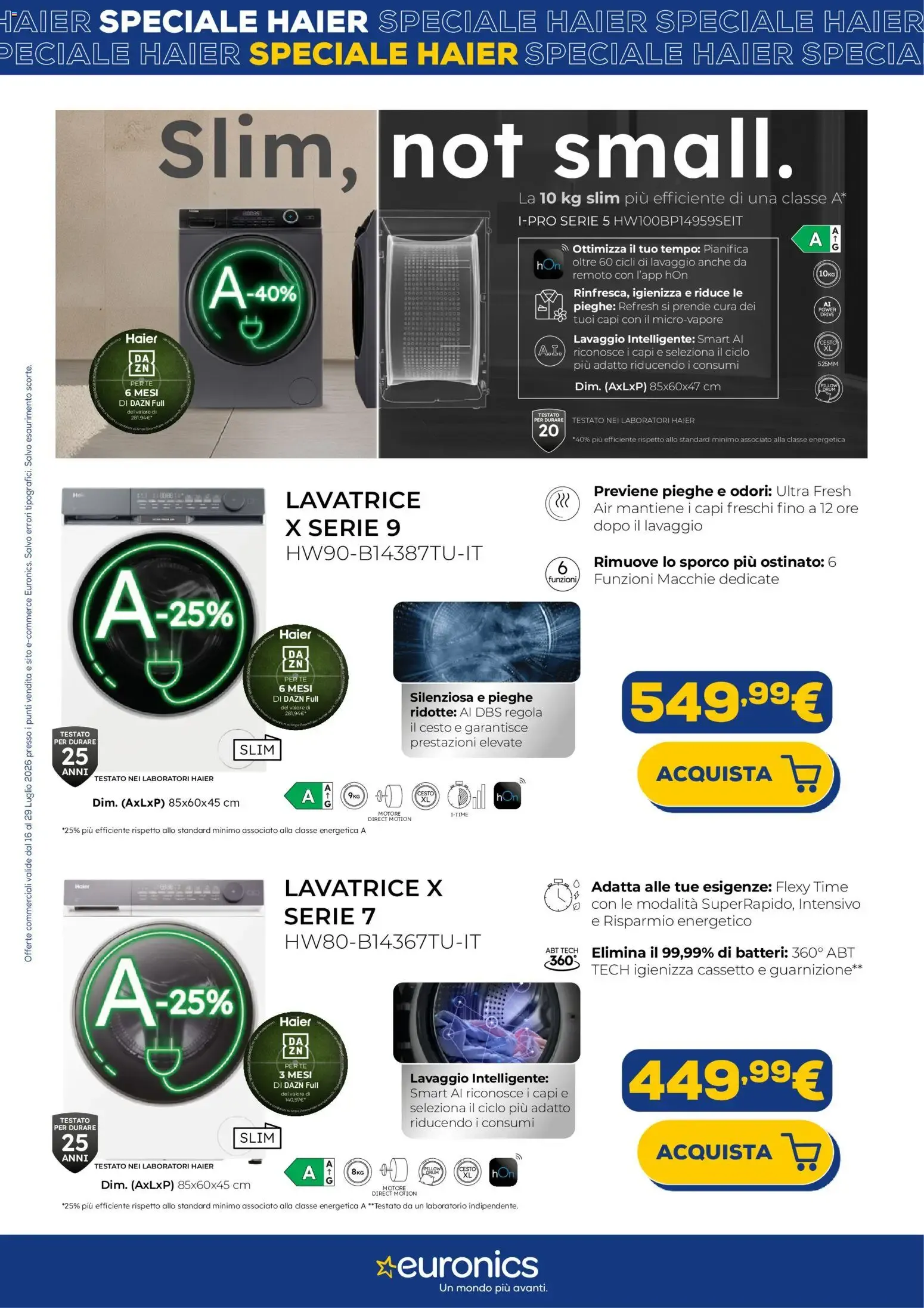 Euronics Tech Speciale Haier da 16 luglio a 29 luglio di 2026 - Pagina del volantino 3