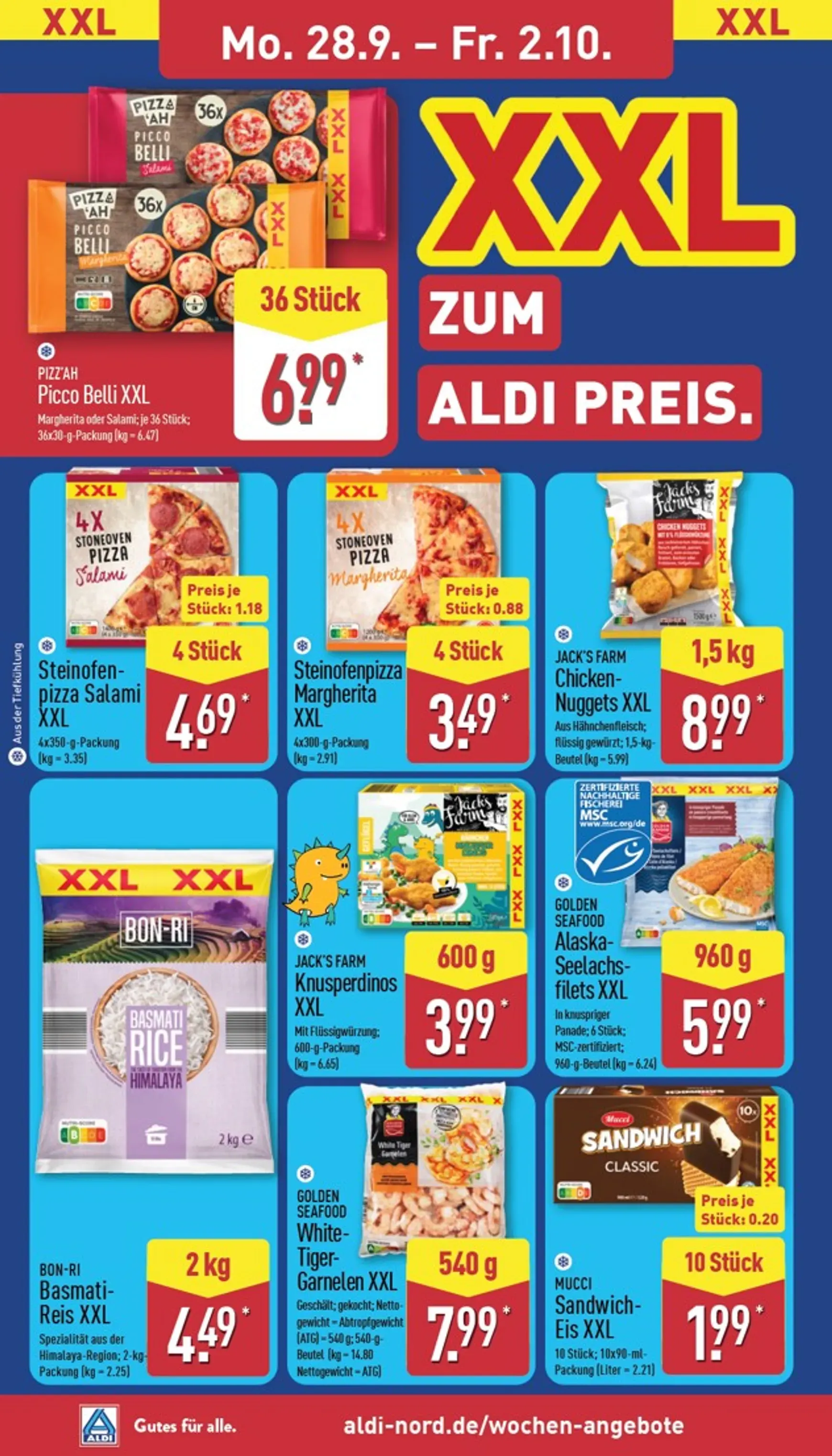 ALDI: XXL Zum Aldi Preis von 28. September bis 2. Oktober 2026 - Prospekt seite 12