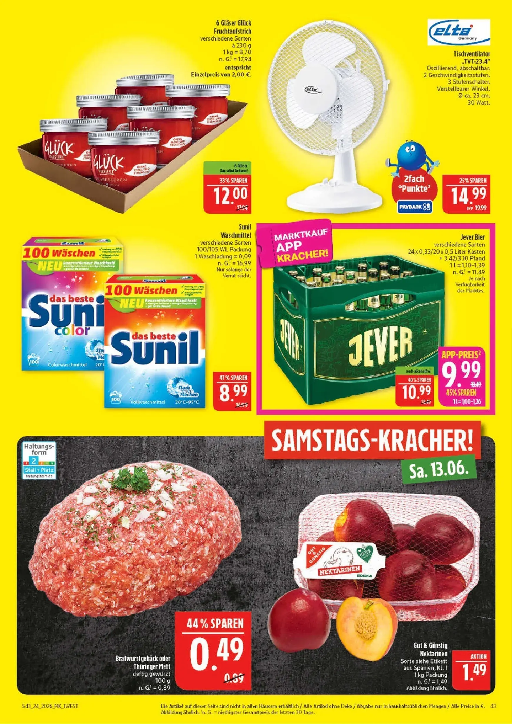 Marktkauf Prospekt – von Montag 08.06.2026 bis Samstag 13.06.2026 von 8. Juni bis 13. Juni 2026 - Prospekt seite 43