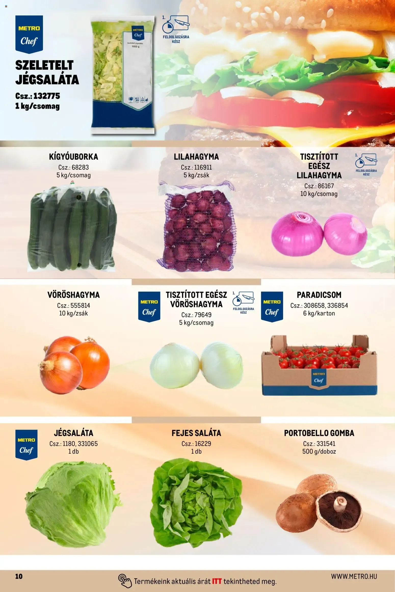 Katalógus Metro Street food megoldások - 2026.04.01. -tól/töl > akció, lapozható szórólap 🛍️ április 1.-tól december 31.-ig 2026. - Oldal 10