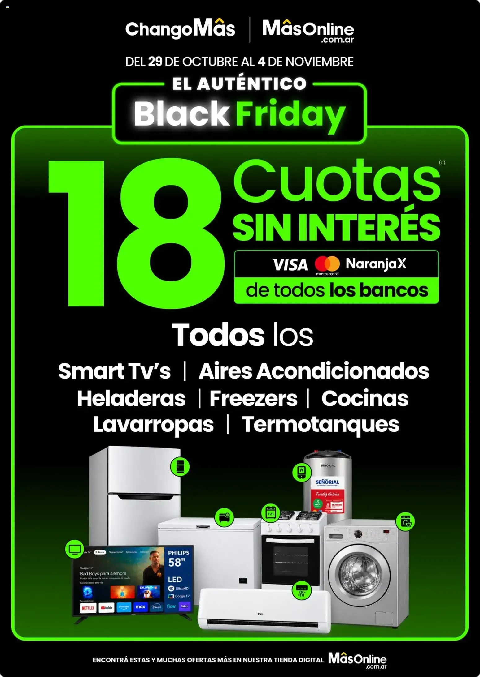 Changomas BLACK FRIDAY Folleto de 29/10/2026
