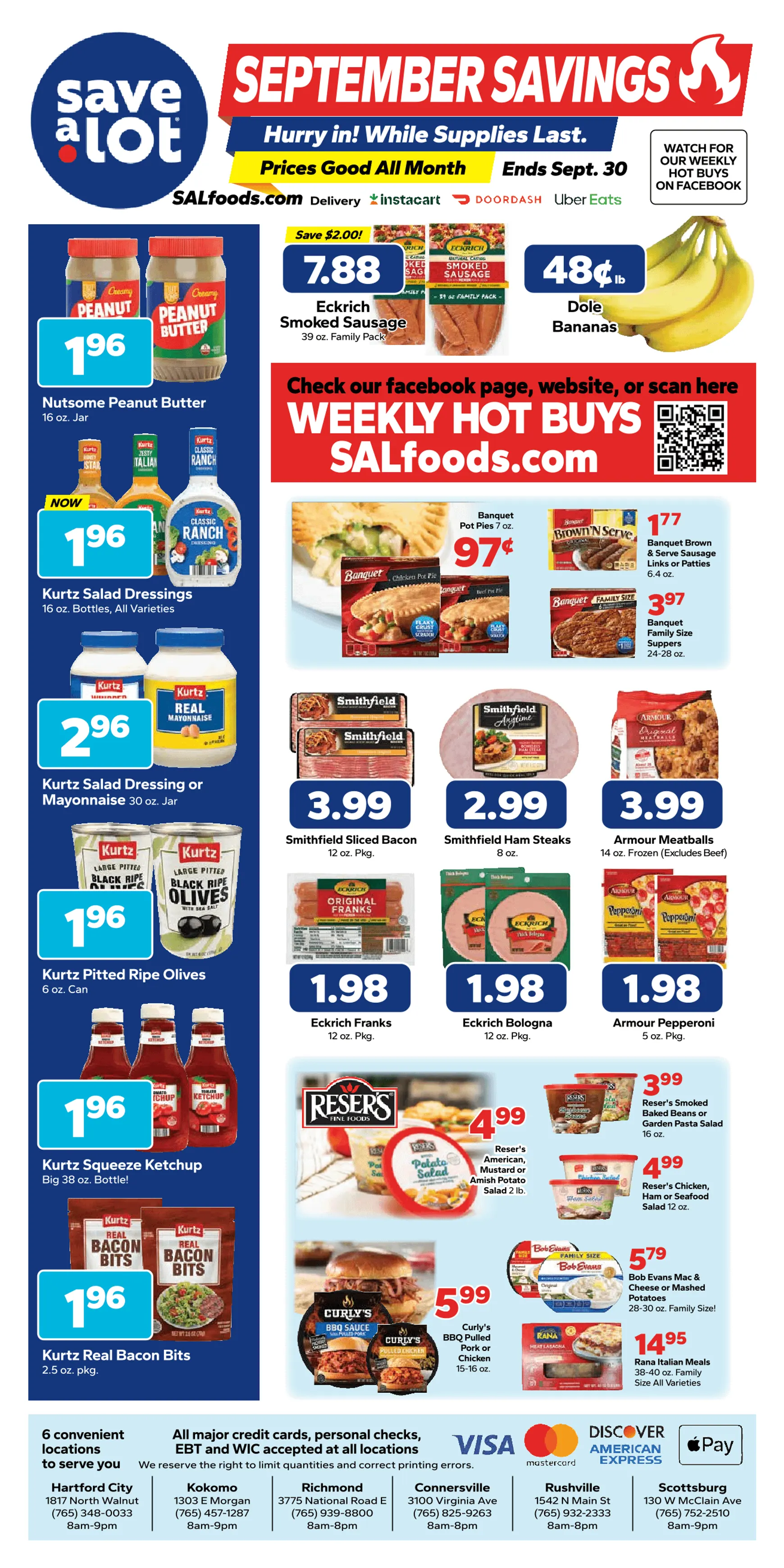 Weekly ad Save a Lot - September Savings from September 7 to September 30 2026 - Page 1