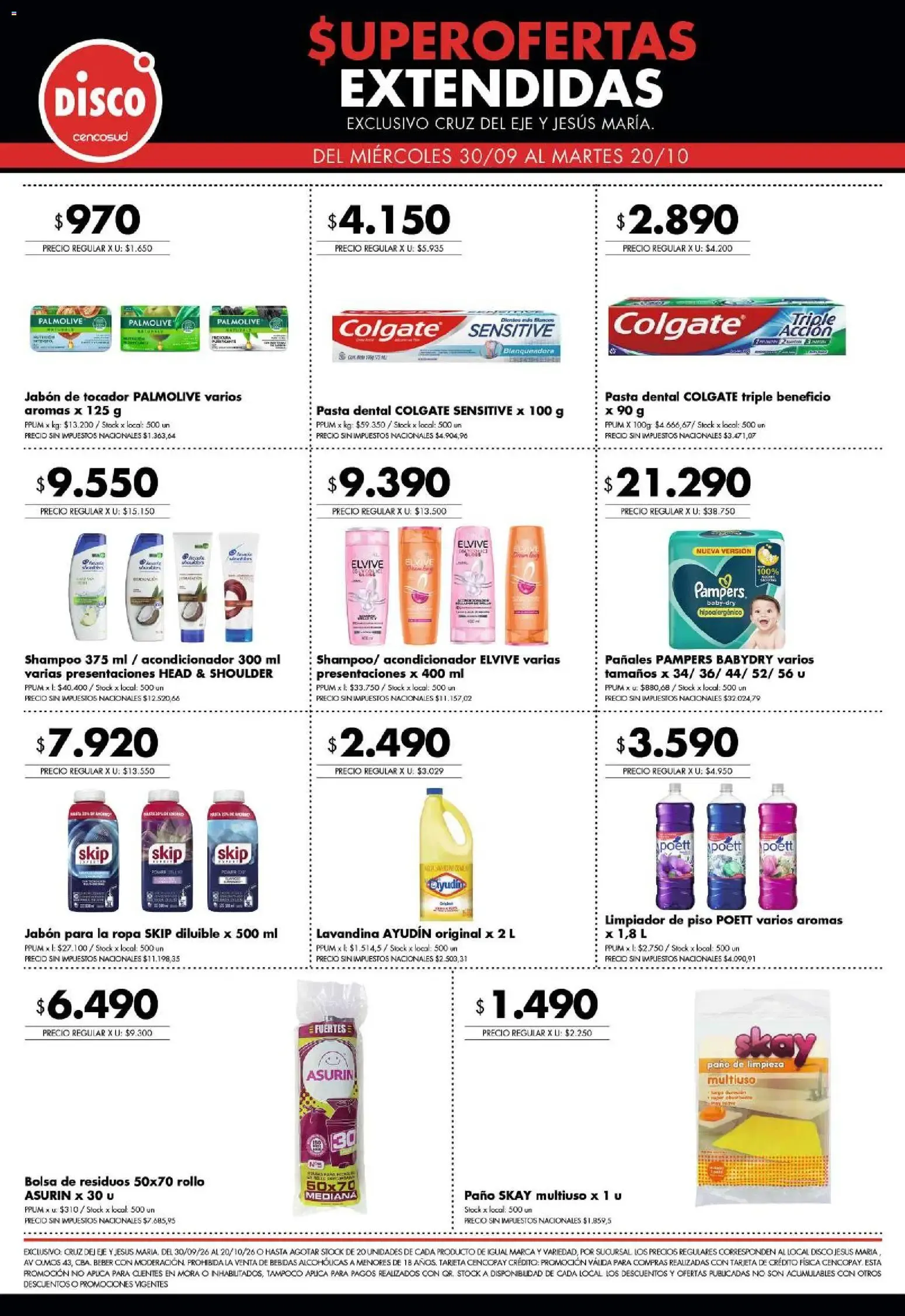 Ofertas de Disco - Superofertas extendidas - Cruz del Eje y Jesus Maria del 30/09/2026 - 20/10/2026 30 de septiembre al 20 de octubre 2026 - Página 5 del catálogo