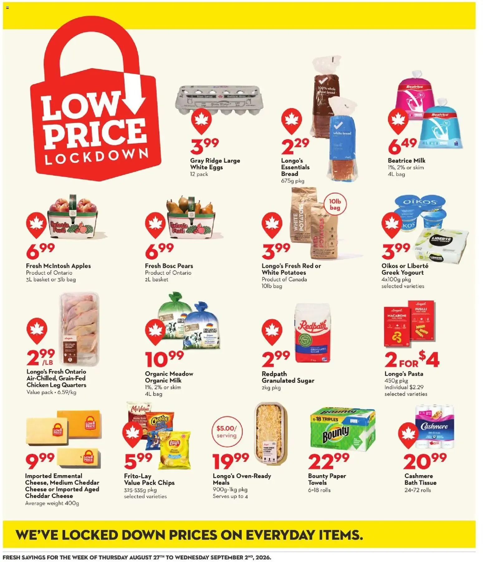 Longo's weekly flyer / circulaire from Aug 27, 2026 > weekly specials & deals from August 27 to September 2 2026 - flyer page 14