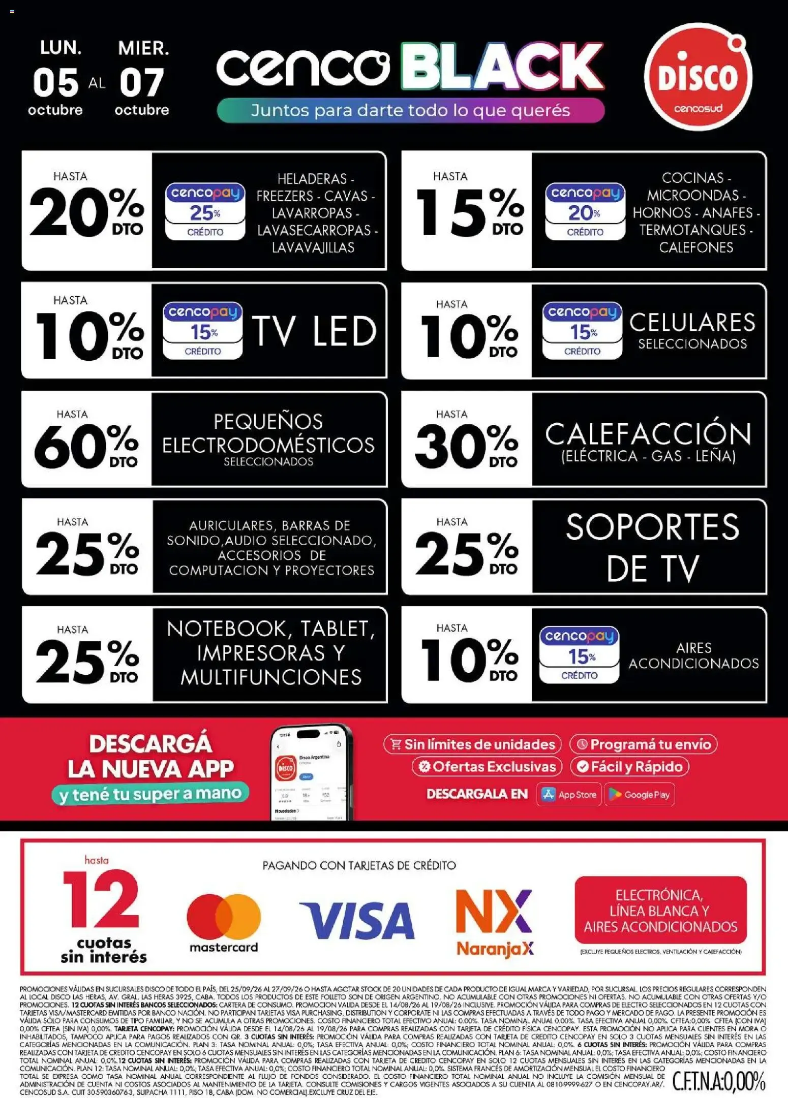 Ofertas de Disco - Cenco Black | Electro, T. Libre y más del 04/10/2026 - 08/10/2026 5 de octubre al 7 de octubre 2026 - Página 1 del catálogo