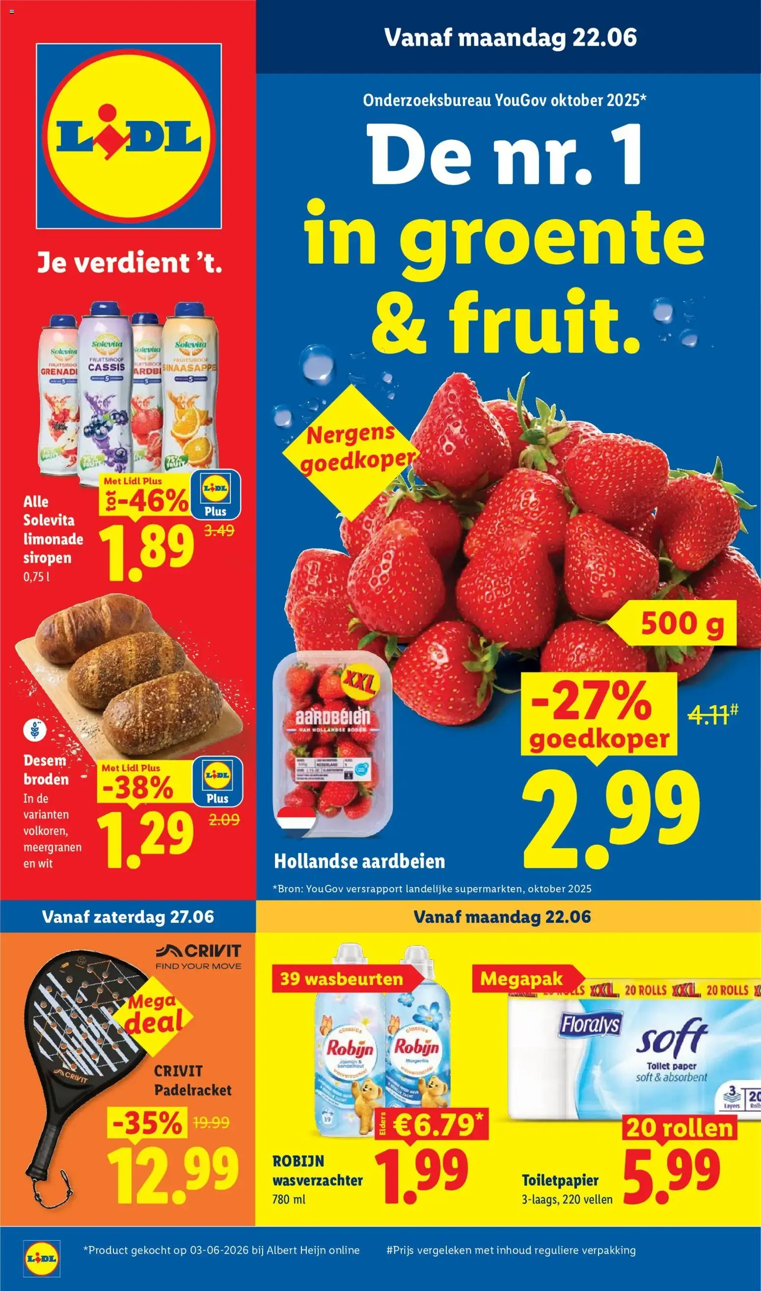 Lidl folder vanaf 22-06-2026 -- NIEUWE van 22 juni tot 28 juni 2026 - Folder pagina 1