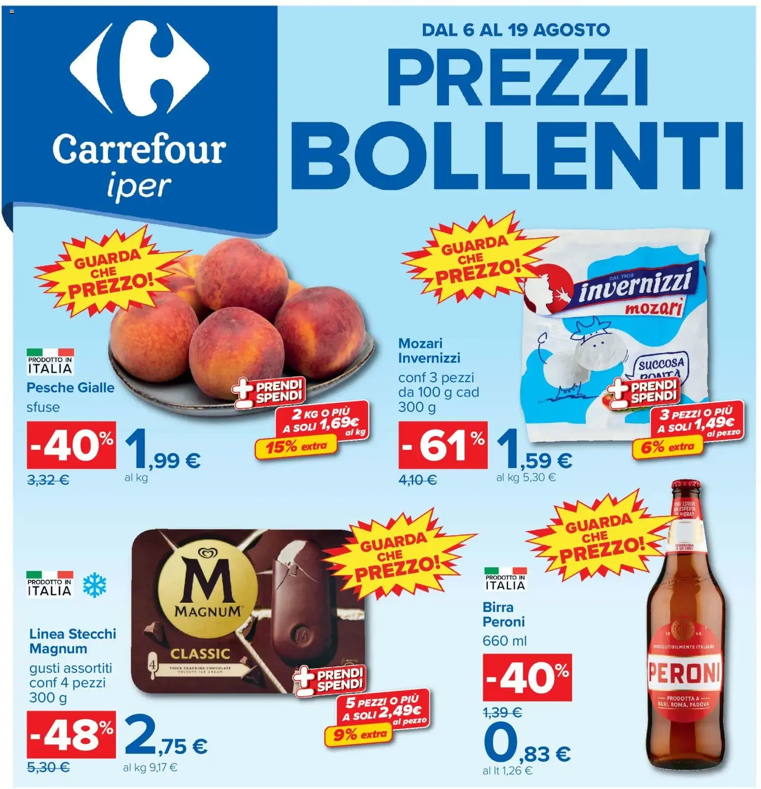 Carrefour Iper: Prezzi Bollenti da 6 agosto a 19 agosto di 2026 - Pagina del volantino 1
