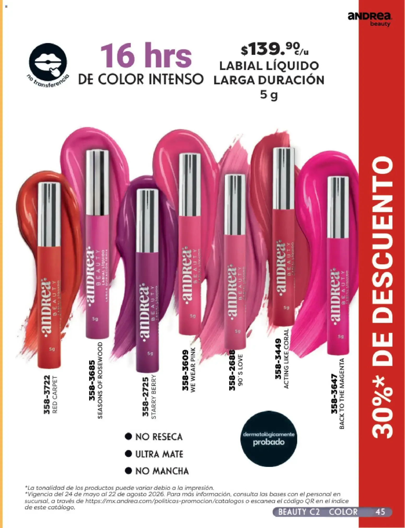 Catálogo de Andrea catálogo Beauty 2026 - Catálogos en línea de 24/05 - 22/08 24 de mayo al 22 de agosto 2026 - Pagina 45