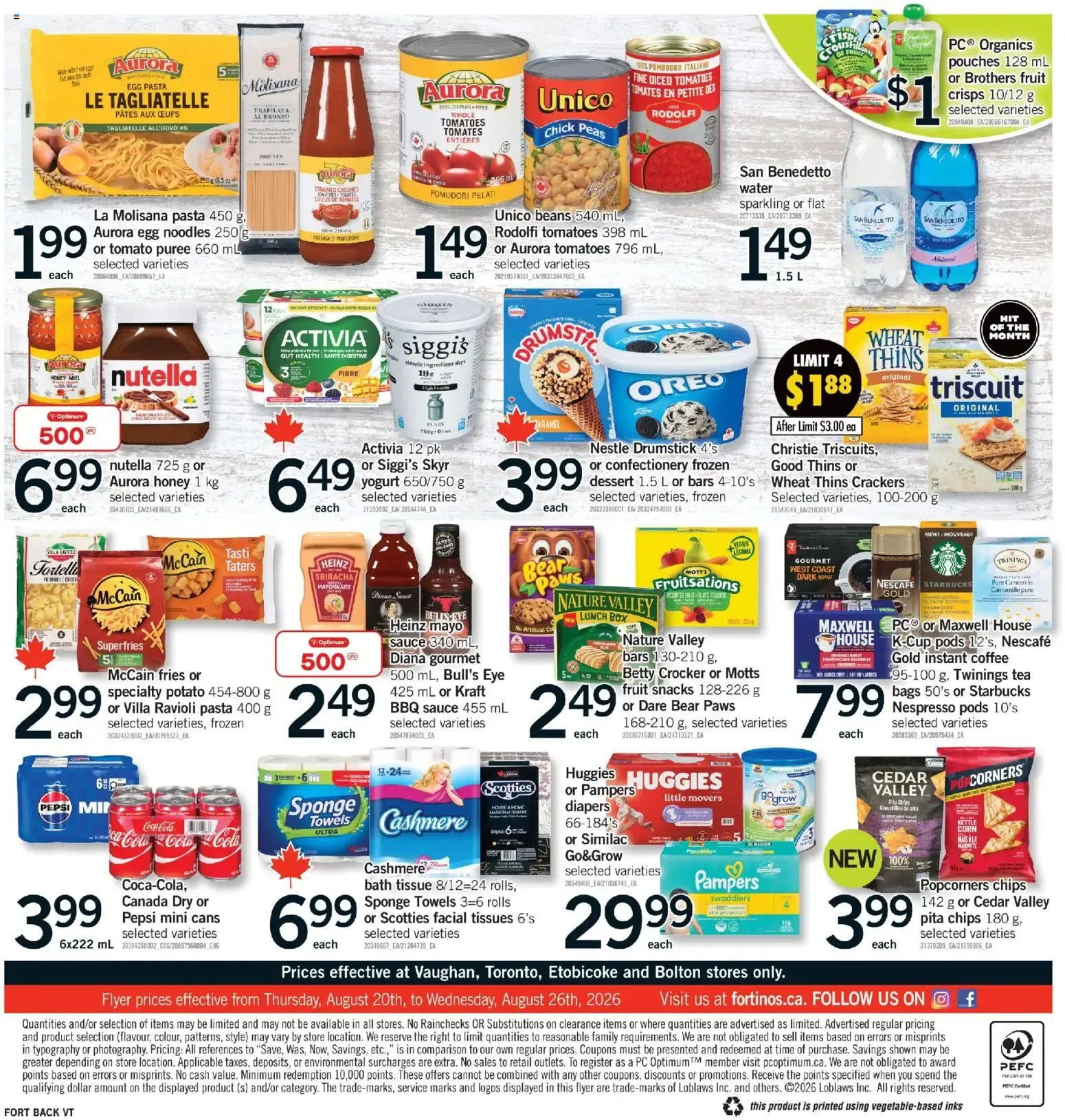 Fortinos weekly flyer from August 20 to August 26 2026 - flyer page 2