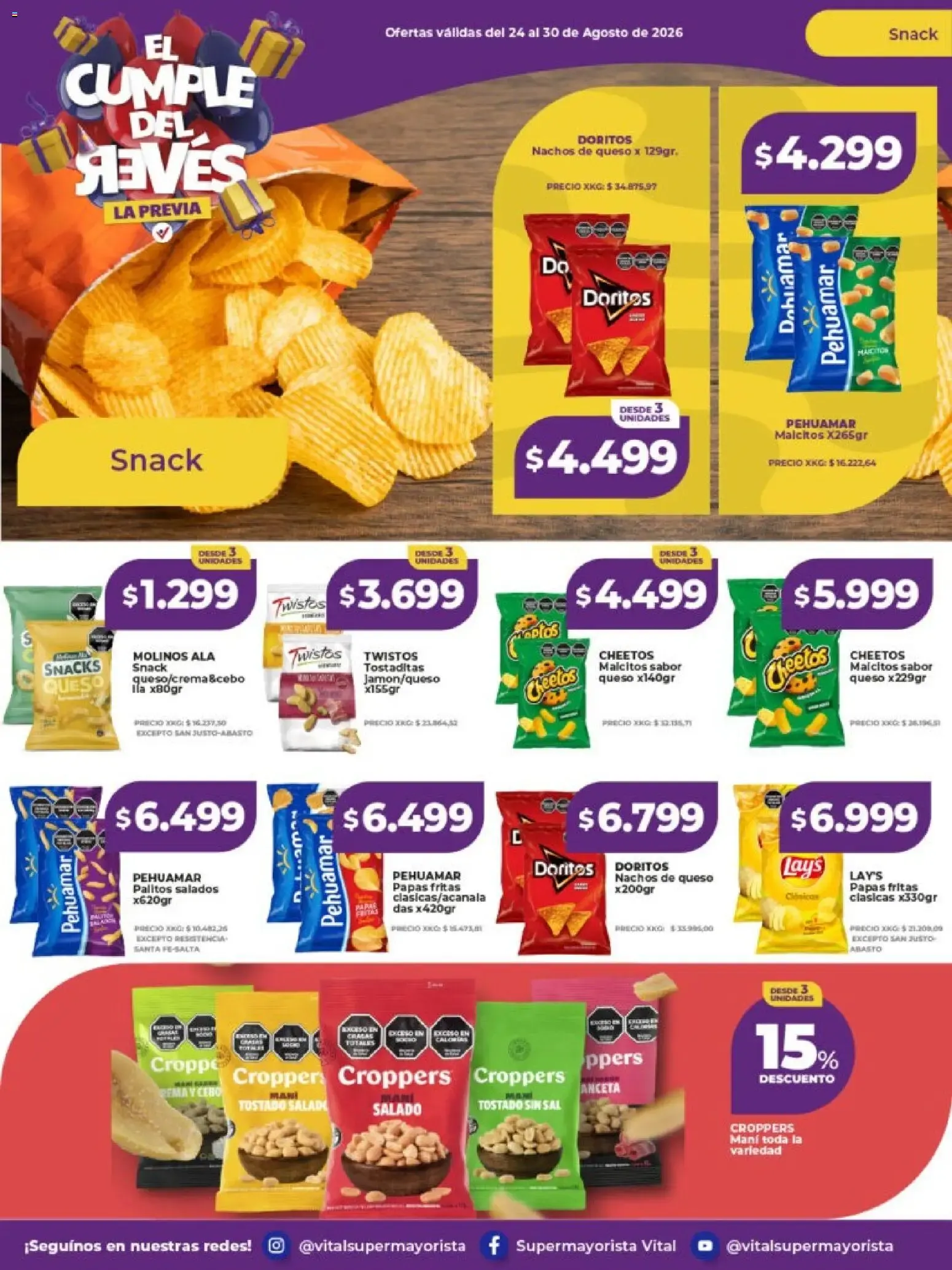 Ofertas de Vital Supermayorista - El Cumple del Revés - Ofertas 24 de agosto al 30 de agosto 2026 - Página 24 del catálogo