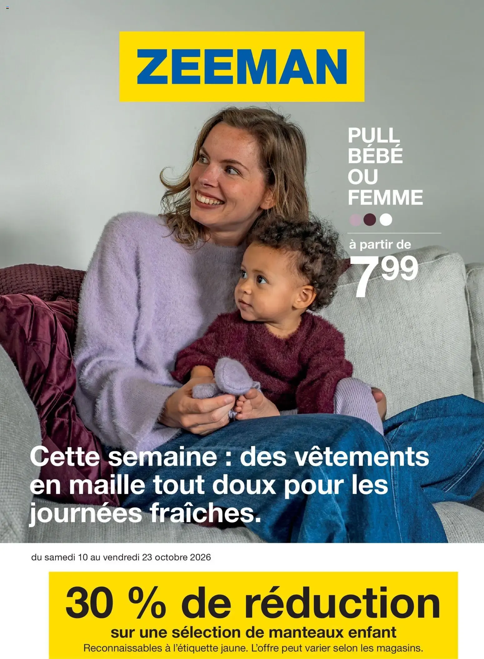 Zeeman catalogue 10/10/2026 - nouveau prospectus du 10 octobre au 23 octobre 2026 - Catalogue page 1