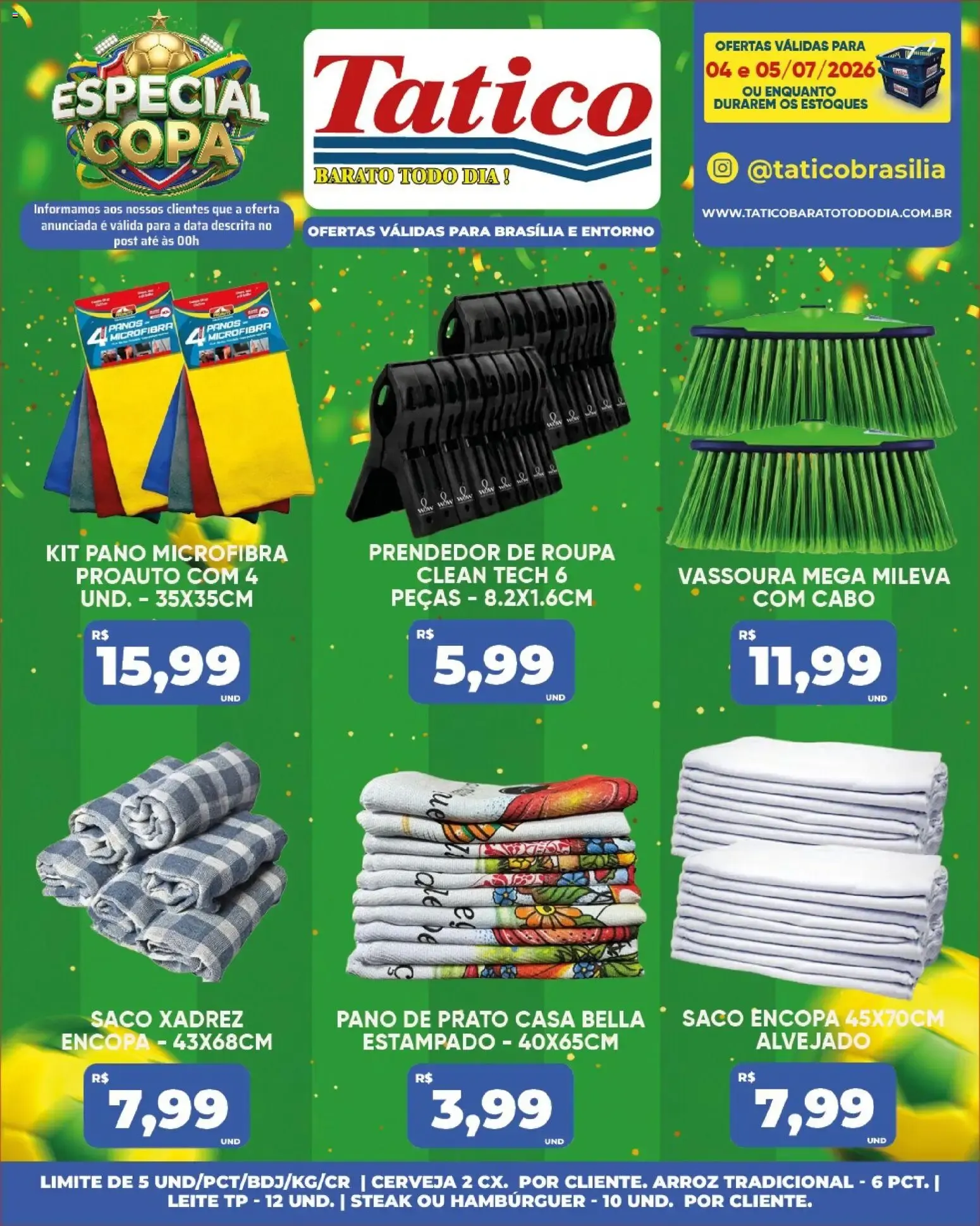 Encarte de Tatico ofertas Fim de Semana de 04/07/2026 | Promoções Online 4 de julho até 5 de julho 2026 - Pagina 30