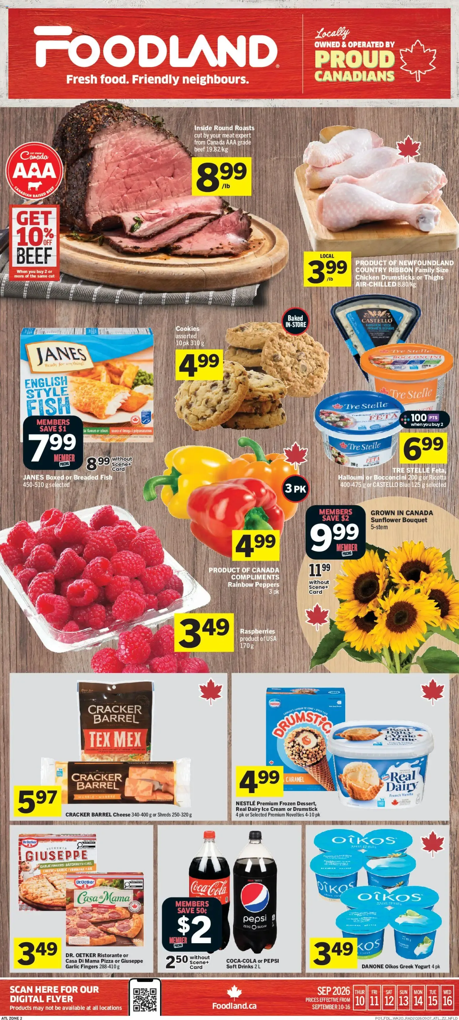 Foodland weekly flyer / circulaire from Sep 10, 2026 > weekly specials & deals