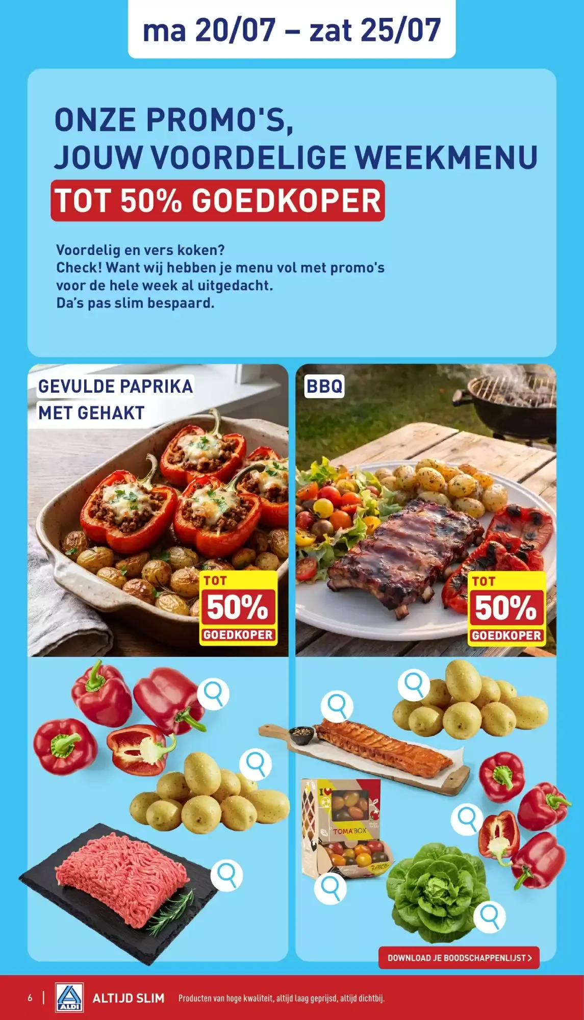 Aldi folder van 20/07 t.e.m. 25/07 van 20 juli tot 25 juli 2026 - folder pagina 6
