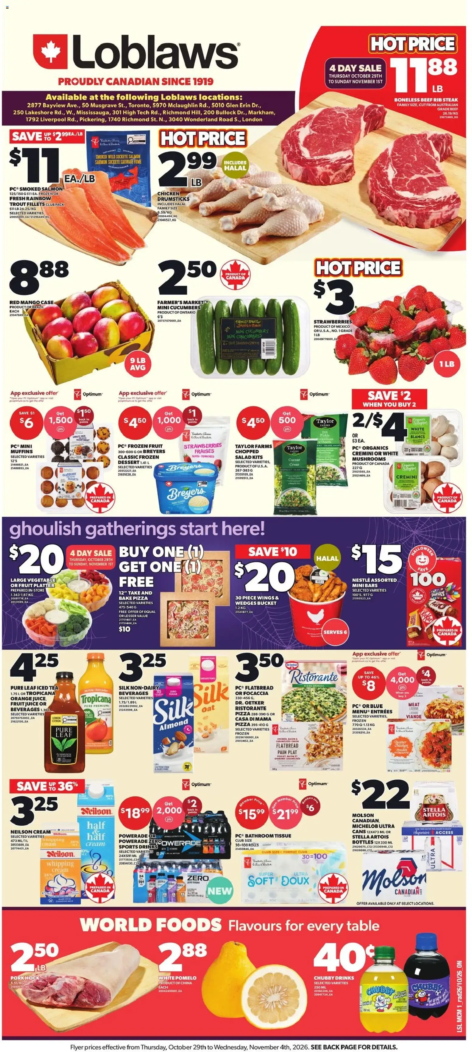 Loblaws weekly flyer / circulaire from Oct 29, 2026 > weekly specials & deals