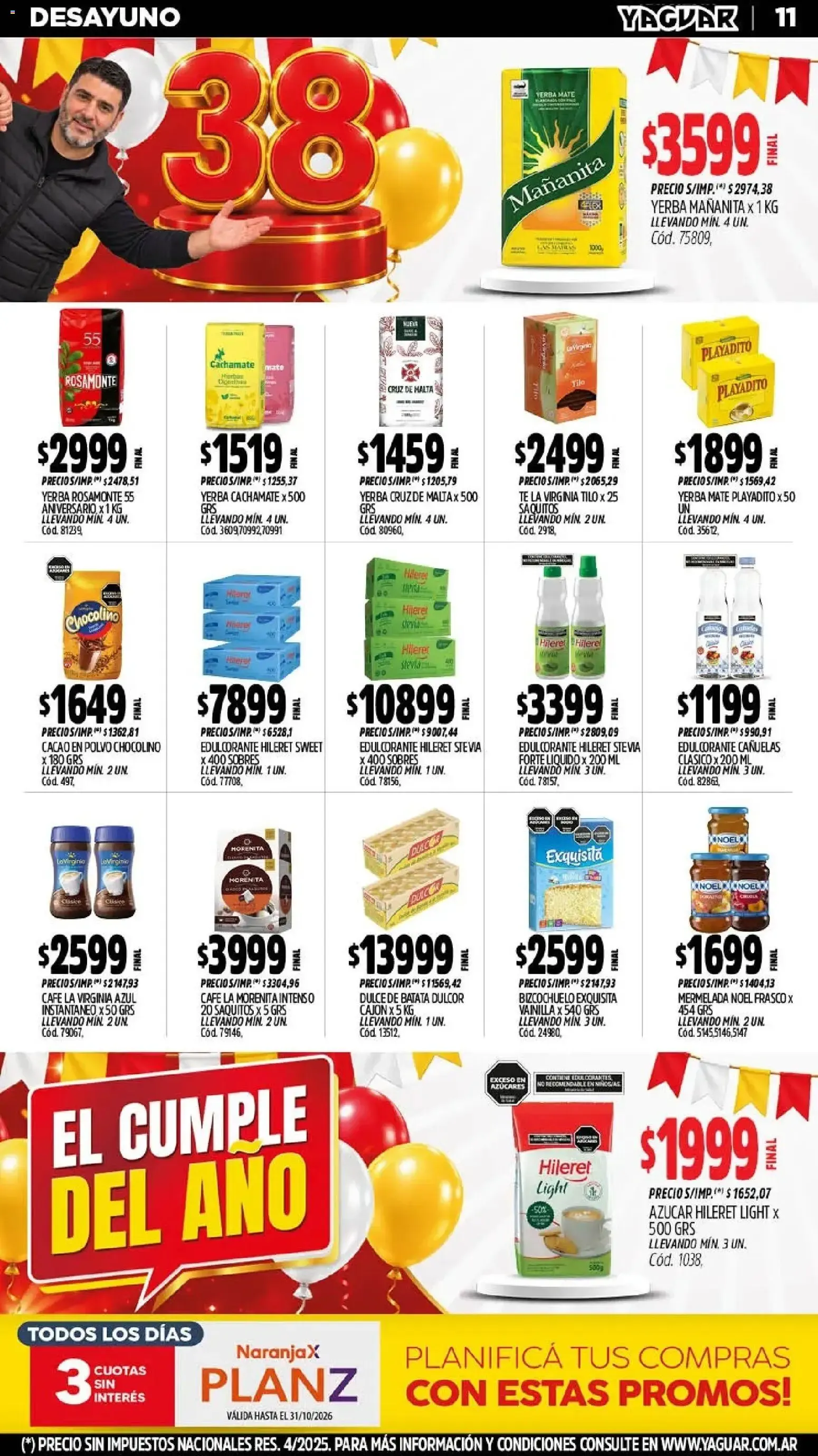 Ofertas de Yaguar - Oferta Semanal Mendoza del 26/10/2026 - 31/10/2026 26 de octubre al 31 de octubre 2026 - Página 12 del catálogo