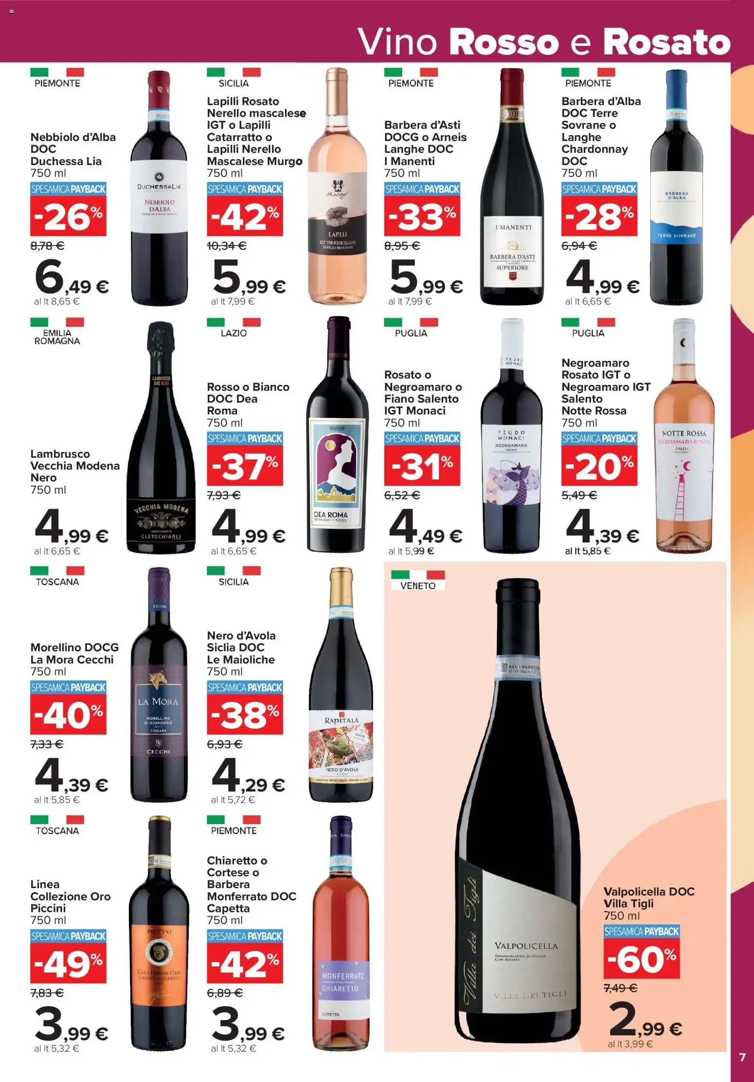 Carrefour Market - Speciale Vini e Alcolici da 19 giugno a 5 agosto di 2026 - Pagina del volantino 7