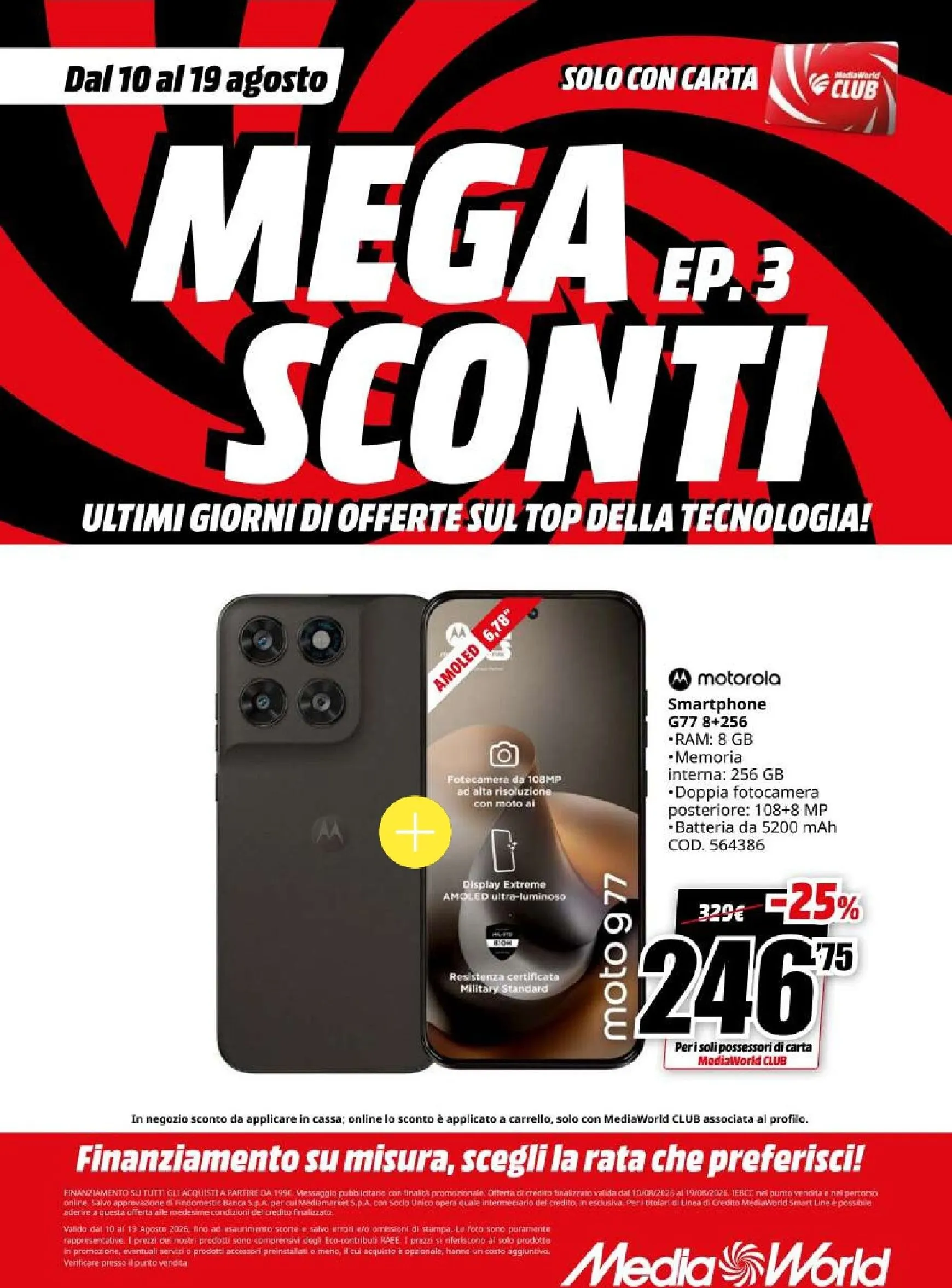 MEGA EP.3 SCONTI ULTIMI GIORNI DI OFFERTE SUL TOP DELLA TECNOLOGIA! da 10 agosto a 19 agosto di 2026 - Pagina del volantino 6