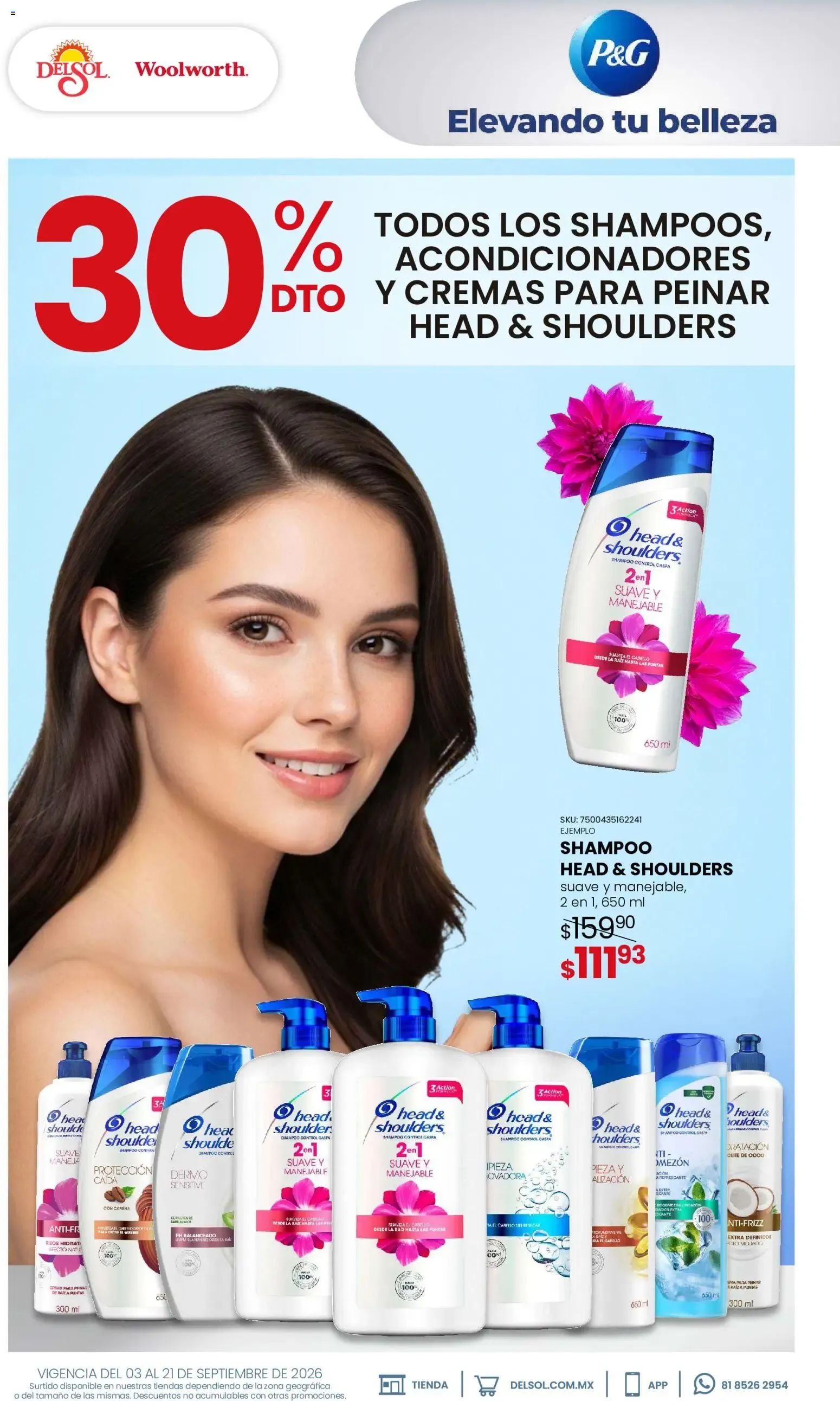 Catálogo de Del Sol y Woolworth: 30% DTO en toda la línea Pantene Colágeno y Biotinamida 3 de septiembre al 21 de septiembre 2026 - Pagina 3