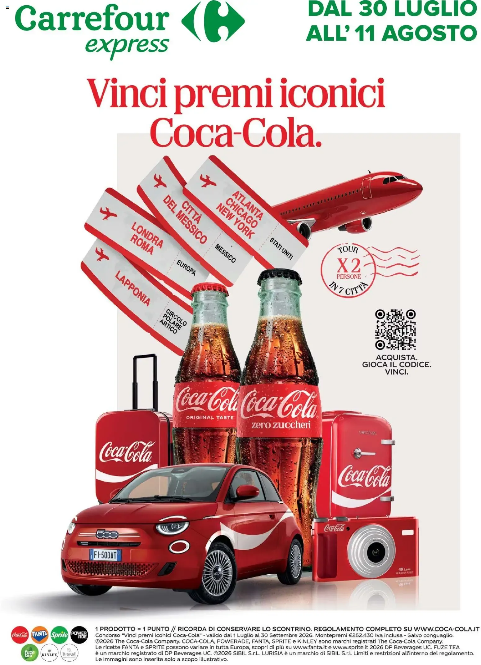 Vinci premi iconici Coca-Cola. da 30 luglio a 11 agosto di 2026 - Pagina del volantino 1