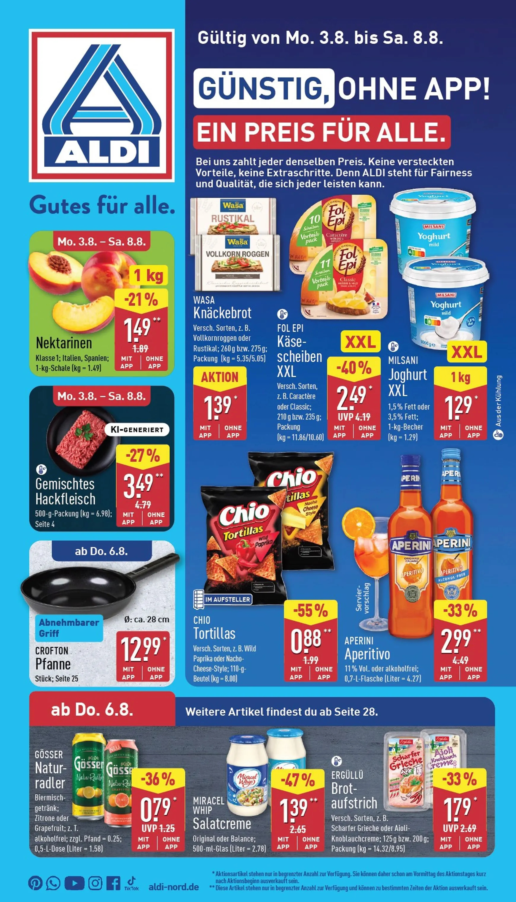 ALDI NORD Prospekt nächste Woche – von Montag 03.08.2026 bis Samstag 08.08.2026