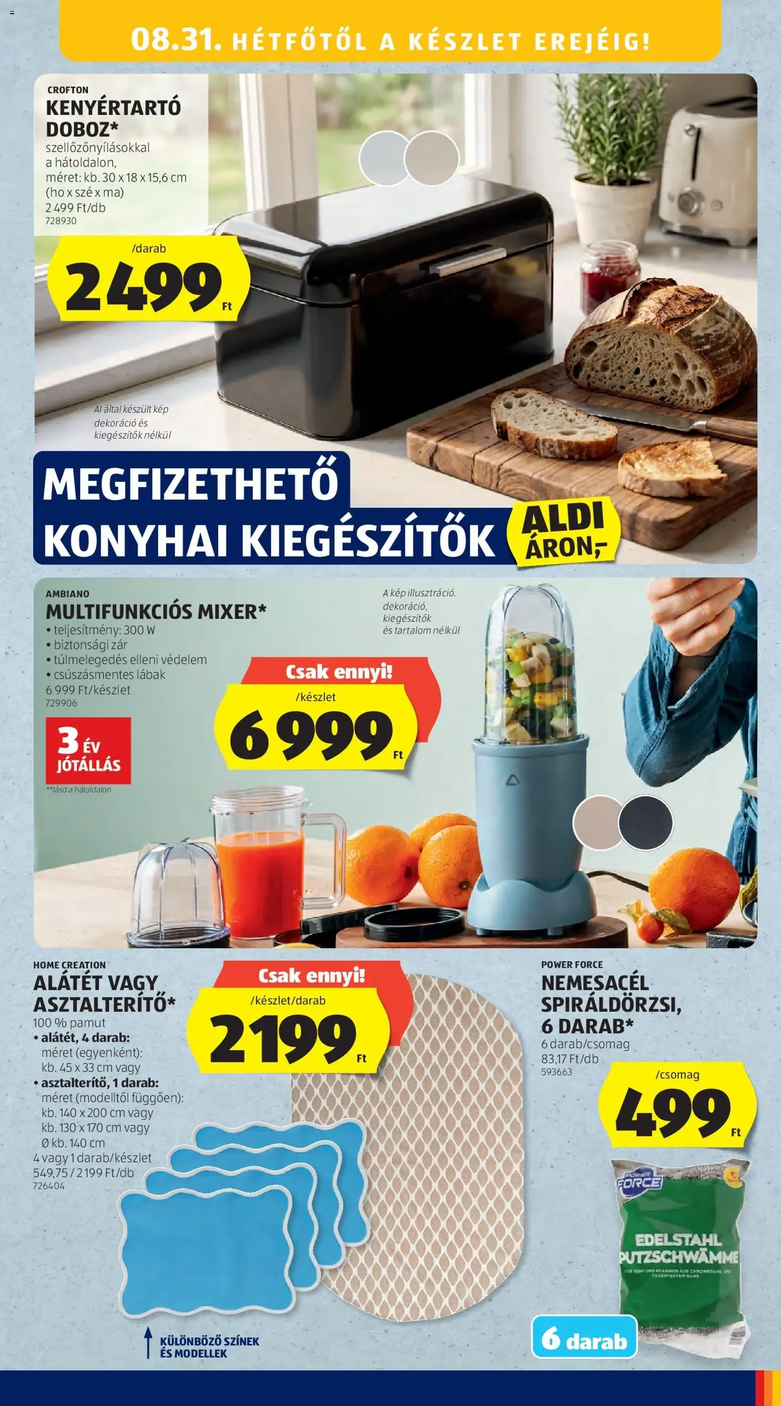 Katalógus Aldi Középső sor termékei - 2026.08.27. -tól/töl > akció, lapozható szórólap 🛍️ augusztus 31.-tól szeptember 2.-ig 2026. - Oldal 5
