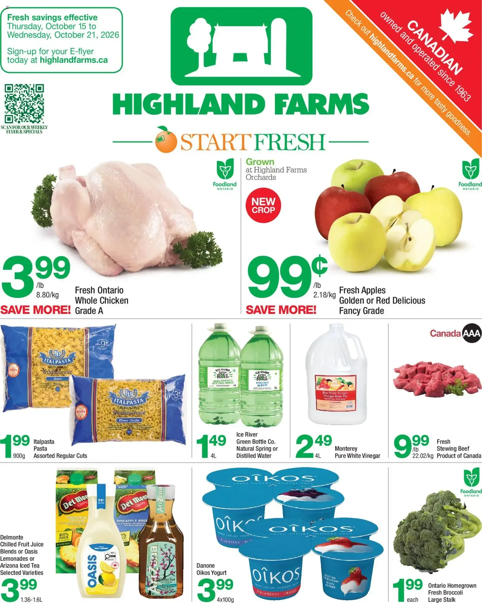 Highland Farms weekly flyer / circulaire from Oct 15, 2026 > weekly specials & deals