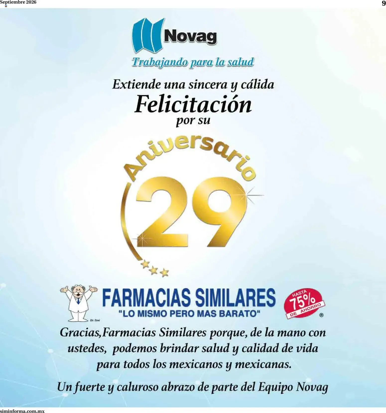 Catálogo de Horóscopos y 29° Aniversario de Farmacias Similares 1 de septiembre al 30 de septiembre 2026 - Pagina 9