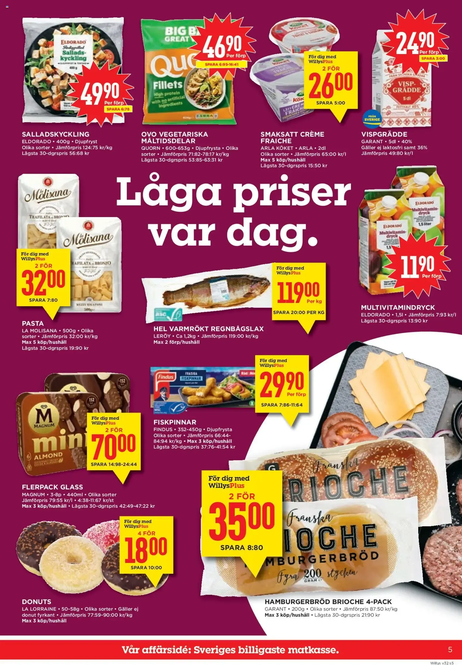 Willys erbjudanden från 03/08/2026 - 09/08/2026 > Reklamblad nuvarande rabatter från 3 augusti till 9 augusti 2026 - Reklamblad sidor 5