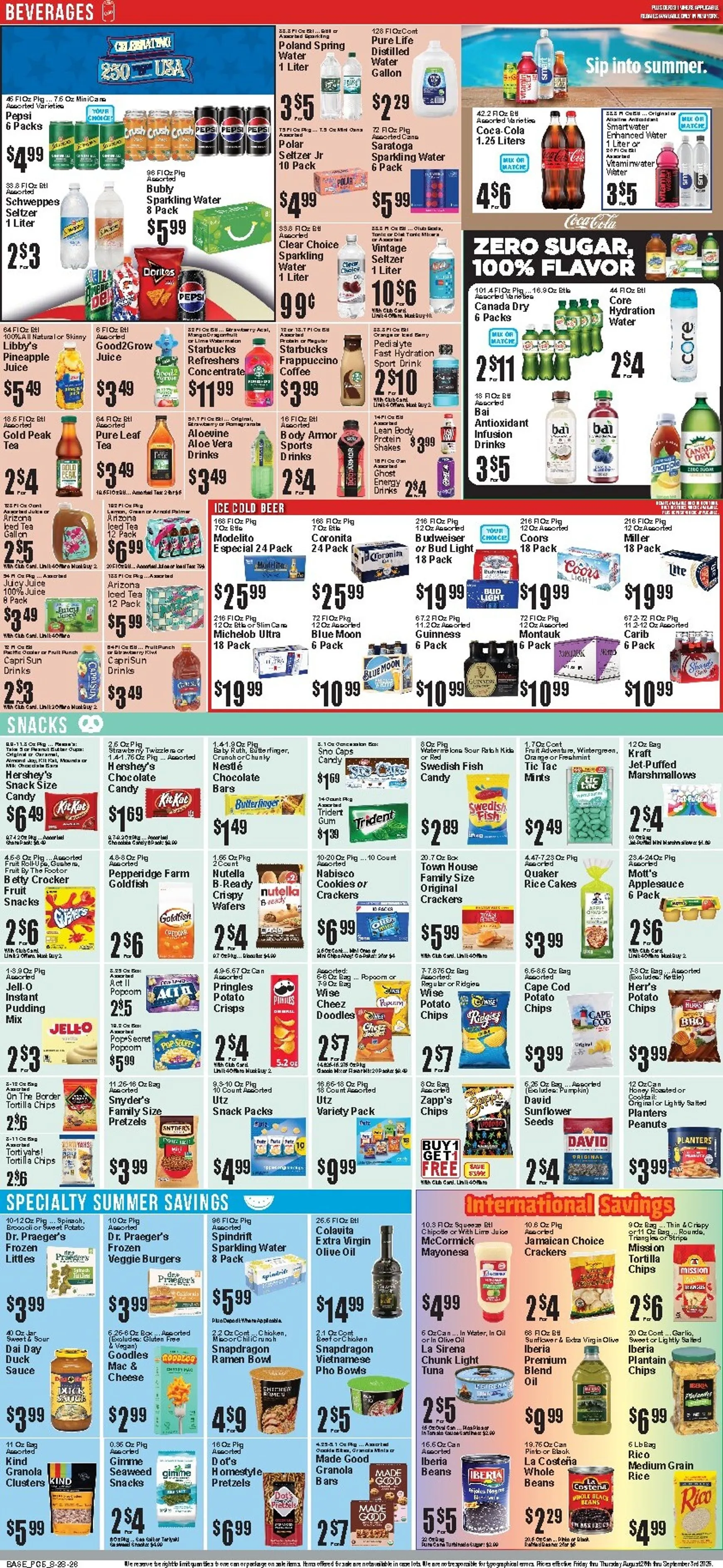 Weekly promotion Current Food Universe leaflet valid from Friday 08/28/2026 to Thursday 09/03/2026 spanning from August 28 to September 3 2026 - Page 6 for Catalogue 365