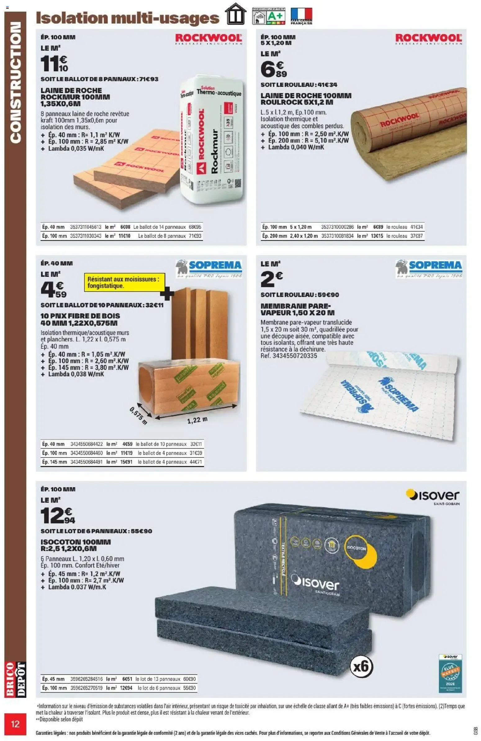 L'OFFICIEL DU BRICOLAGE - Automne du 17 septembre au 1 octobre 2026 - Catalogue page 12